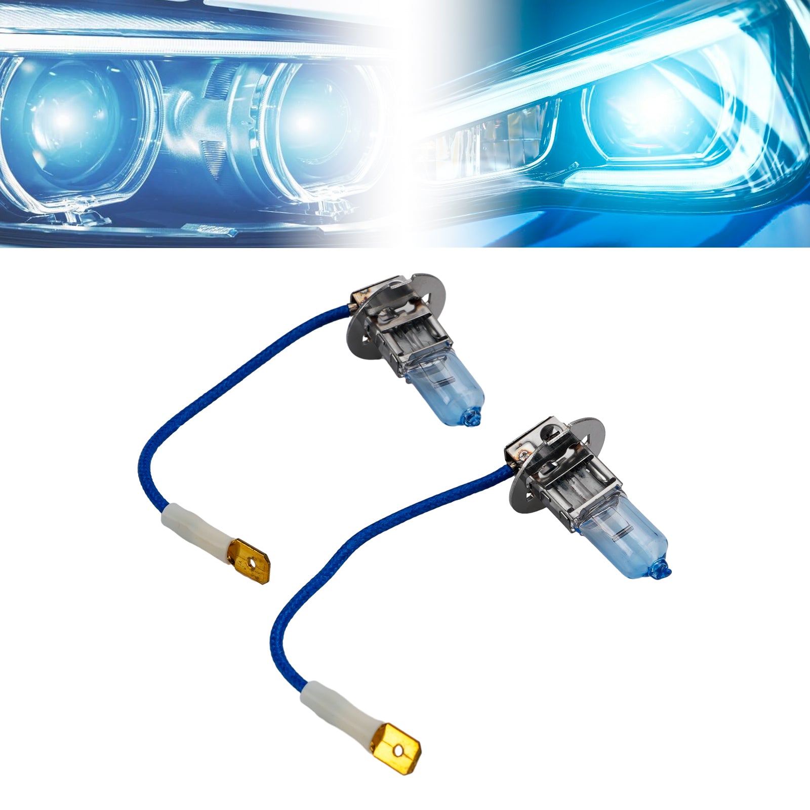 Ampoule Phare Halogène Améliorée Voiture H3 12V 55W Pour HELLA 8GH 178 560-683