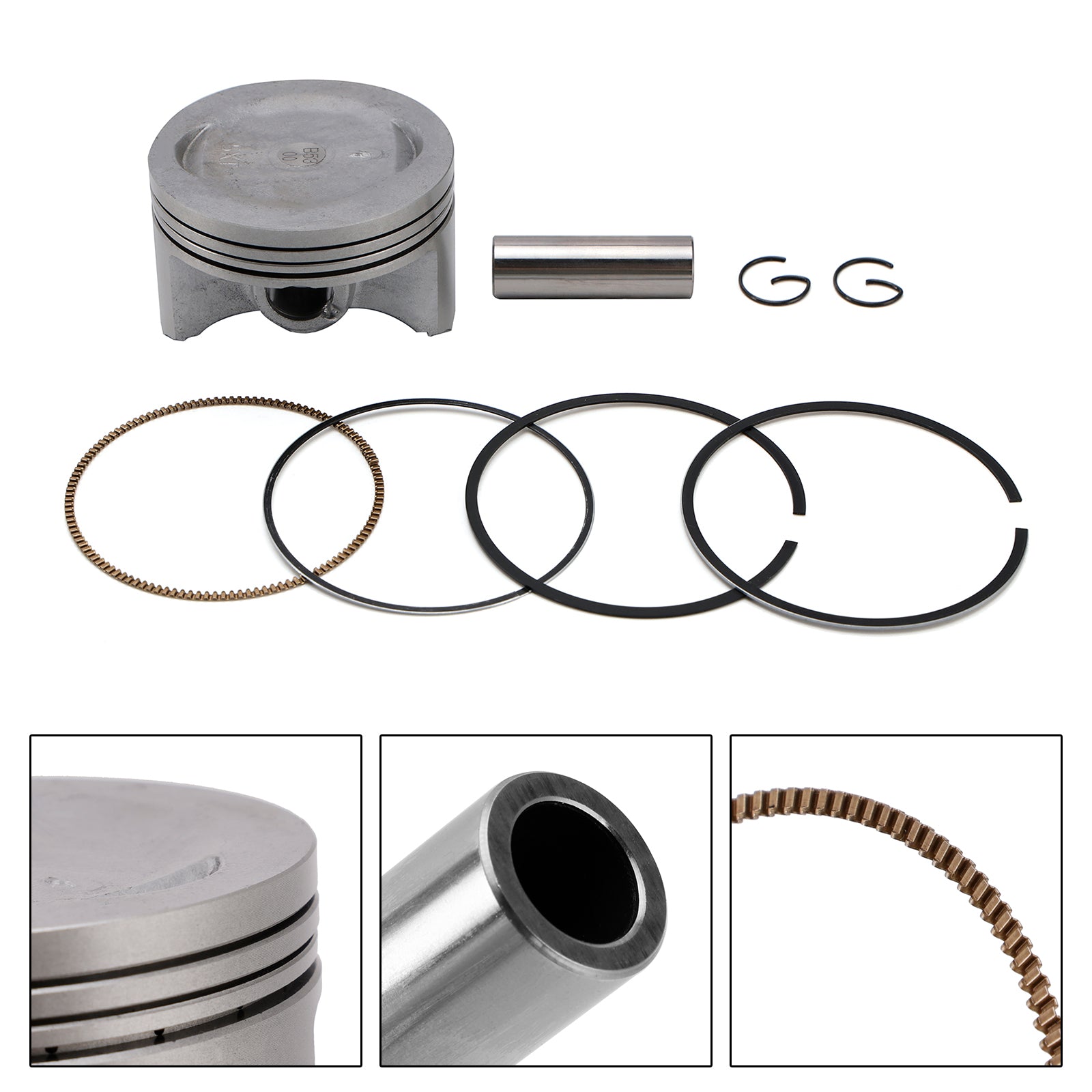 Kit De Segments Piston 74Mm 5Xt-11631-00 Pour Yamaha Xg250 Tricker 04-07 Xt250