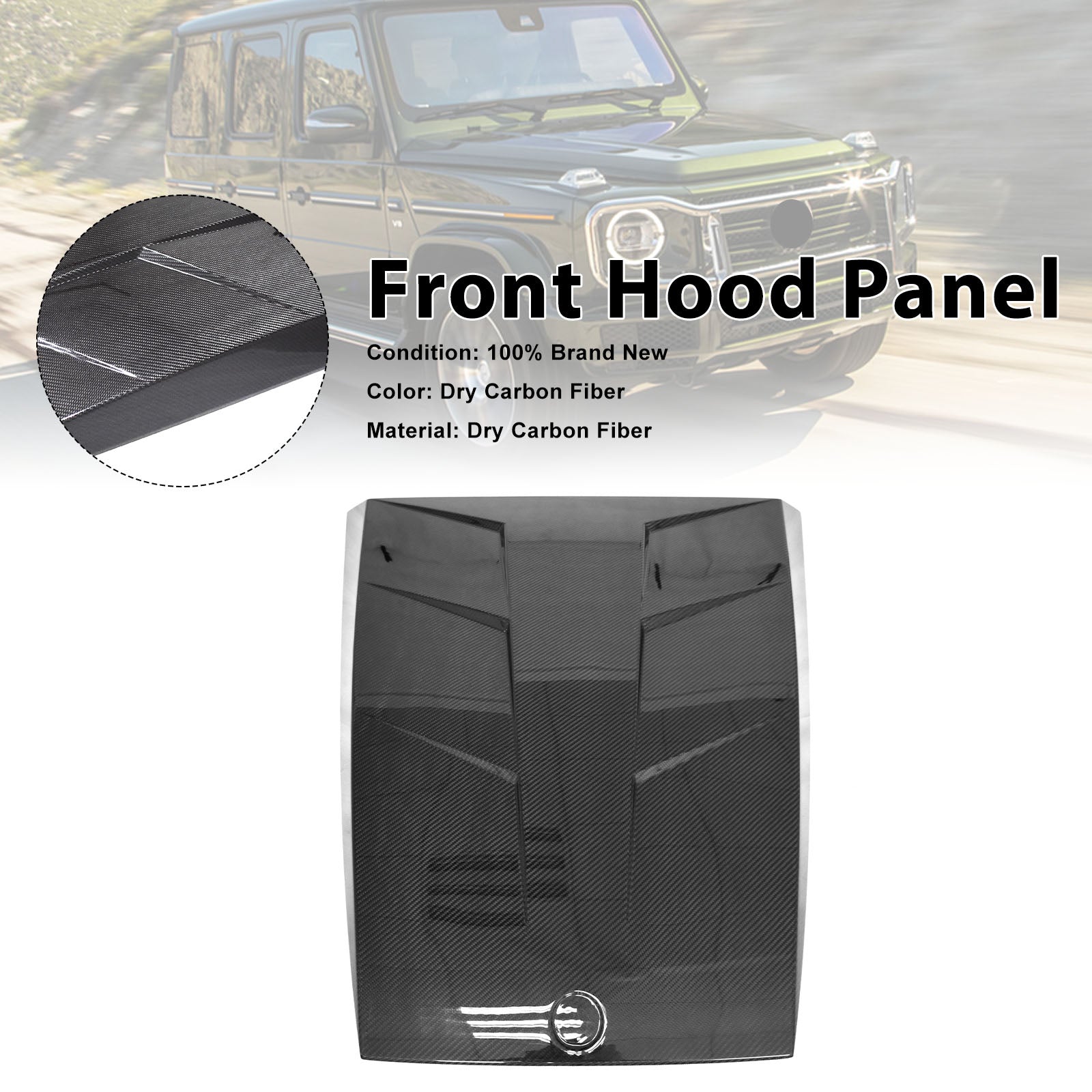 Carbon Fiber Front Hood Panel Pour Mercedes Benz G-Class W464 W465 2019+