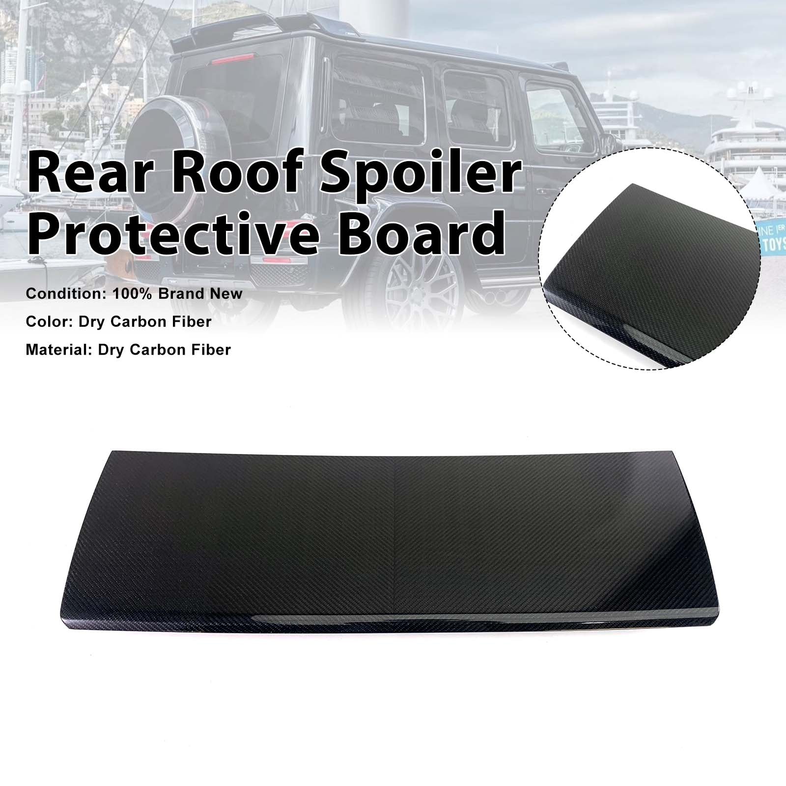 Carbon Fiber Rear Roof Spoiler Protective Board Pour Benz W463A W464 2019-2023