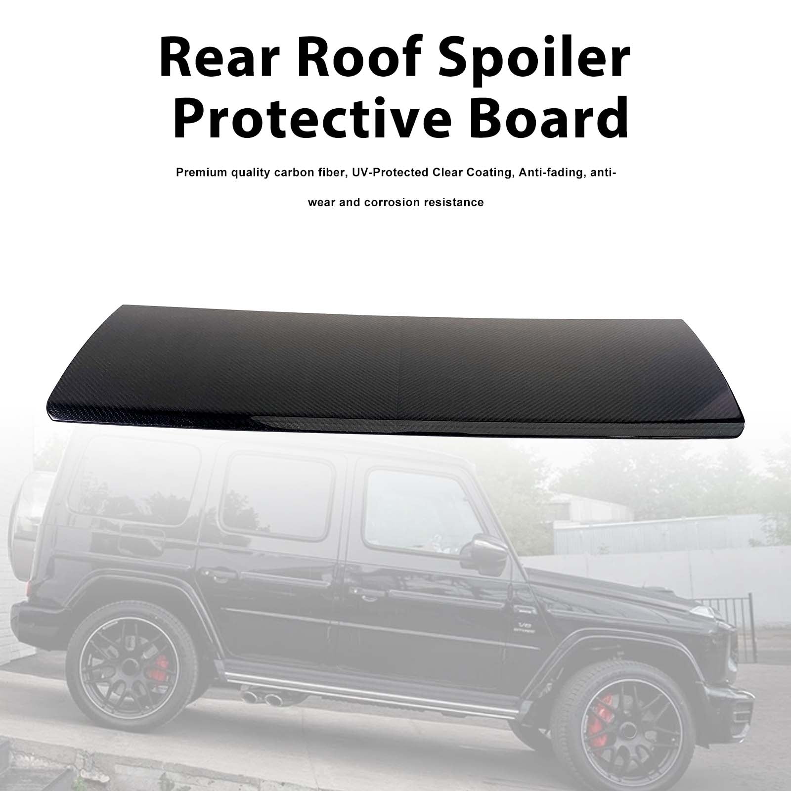 Carbon Fiber Rear Roof Spoiler Protective Board Pour Benz W463A W464 2019-2023