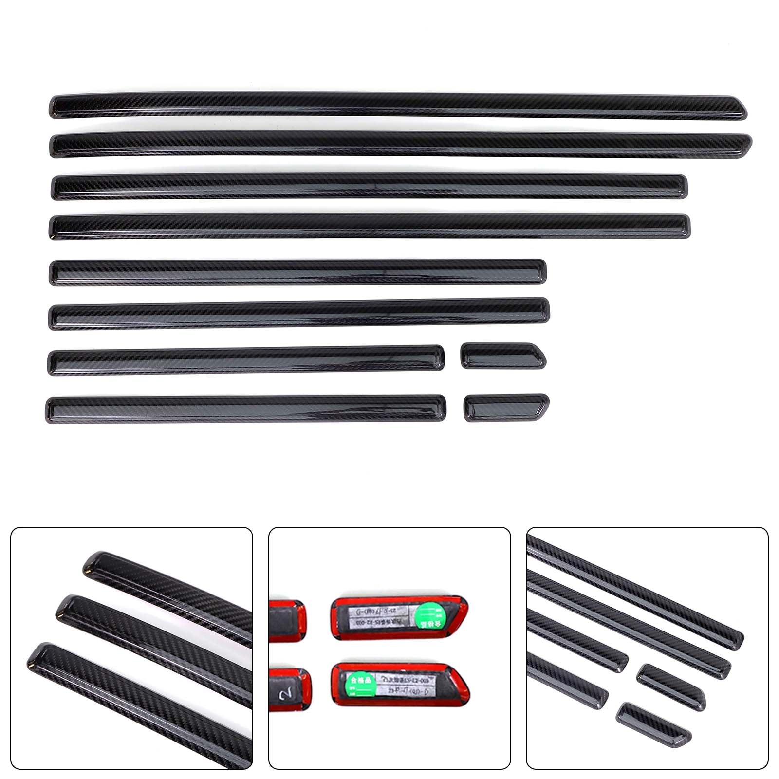 Real Carbon Door Body Side Molding Trim Pour Benz G Class W464 W465 2019-2026