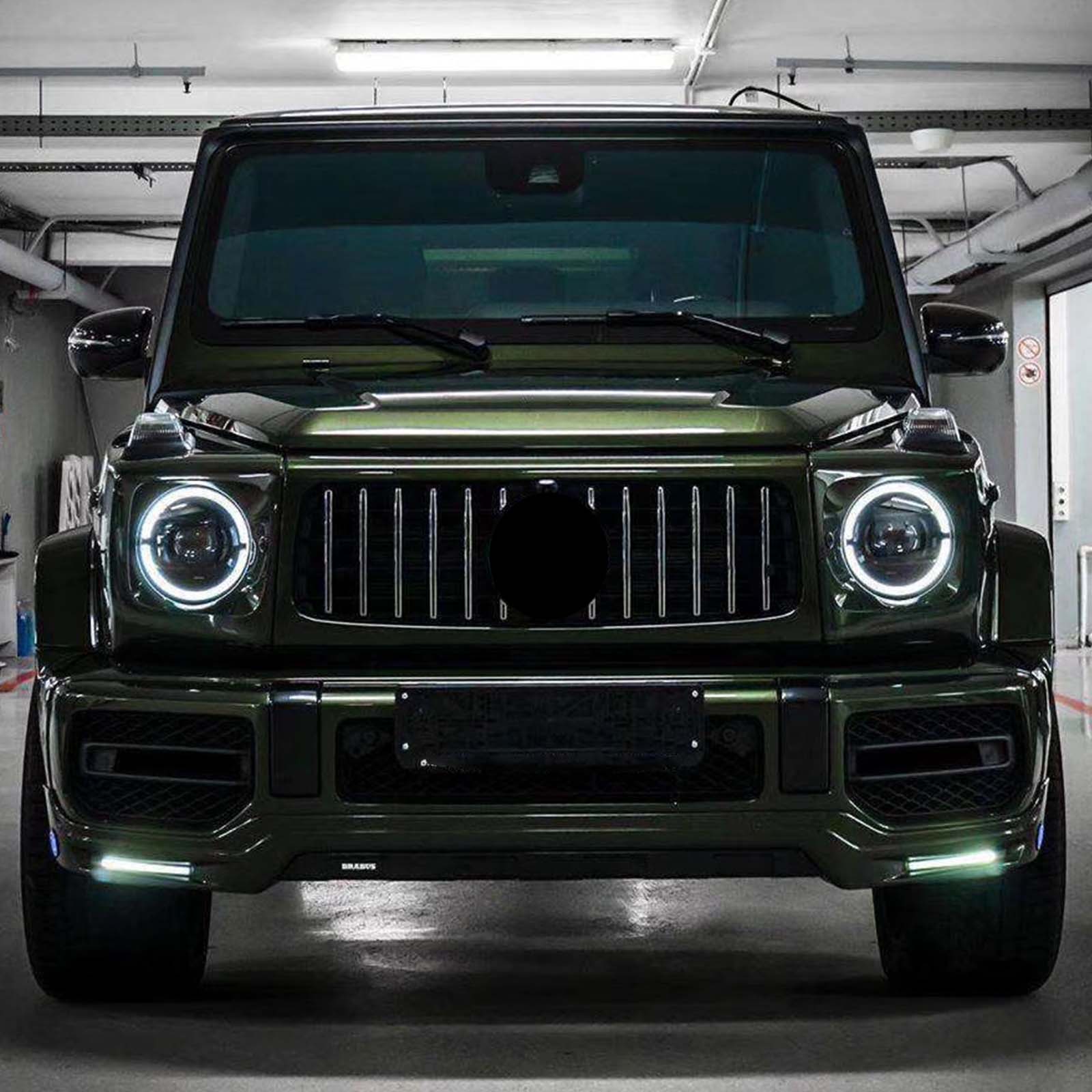 Brabus Style Front Bumper Lip Pour Mercedes Benz G-Class W464 W463A 2019-2023