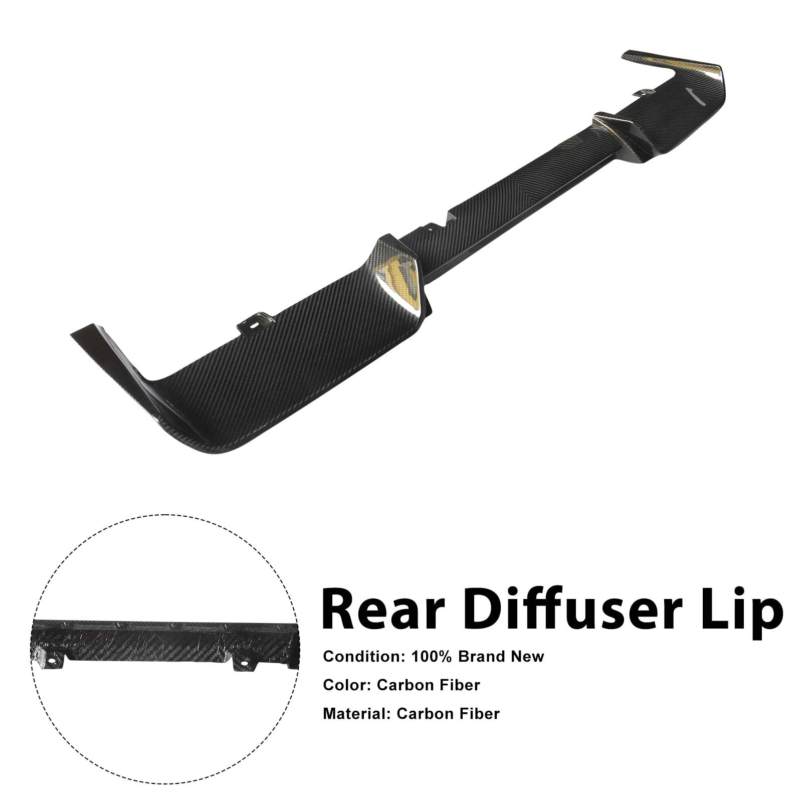 Dry Carbon Rear Diffuser Lip Pour Mercedes Benz G-Class W464 W463A 2019-2023