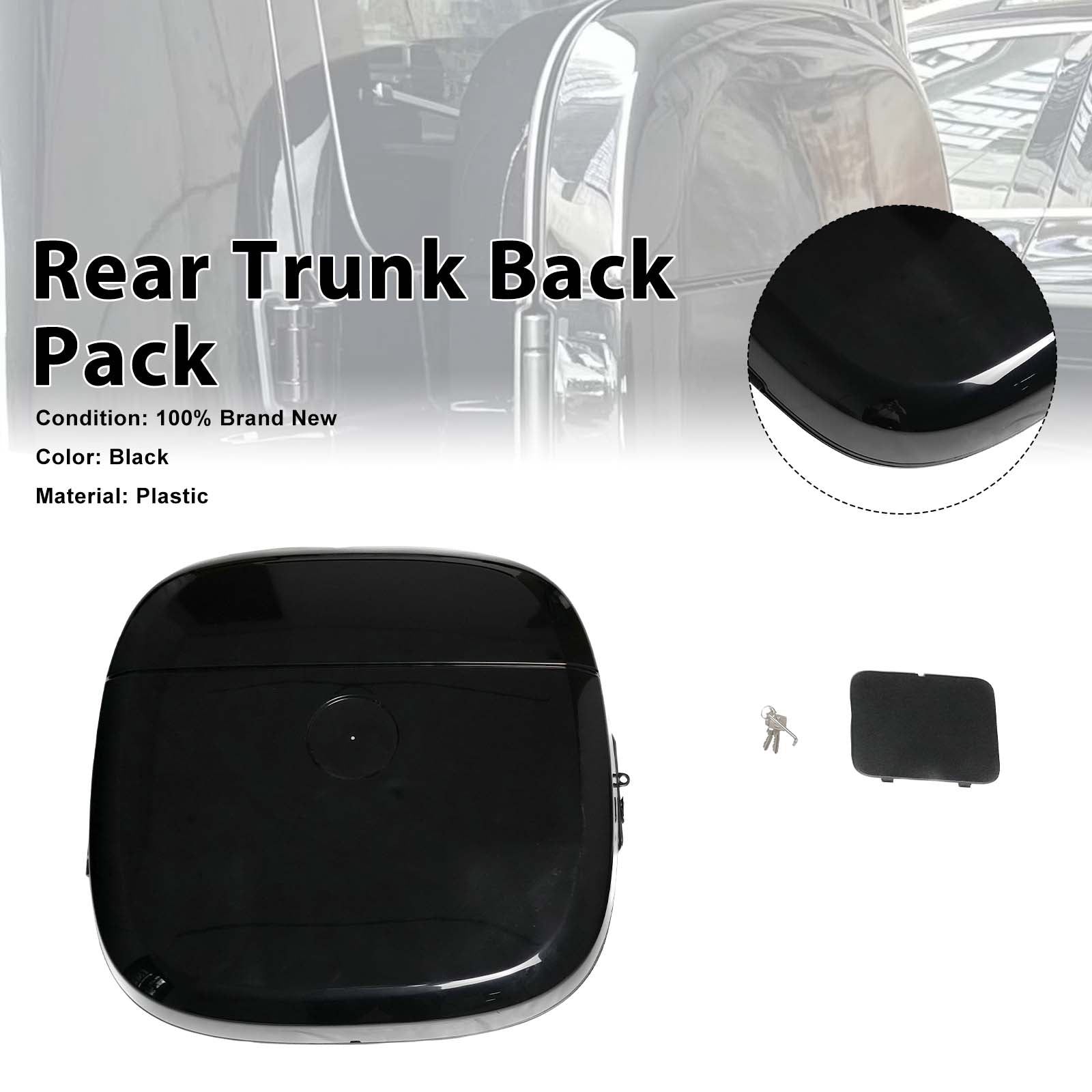 Black Rear Design Box Trunk Back Pack Pour Mercedes Benz G Class W463 W464 W465