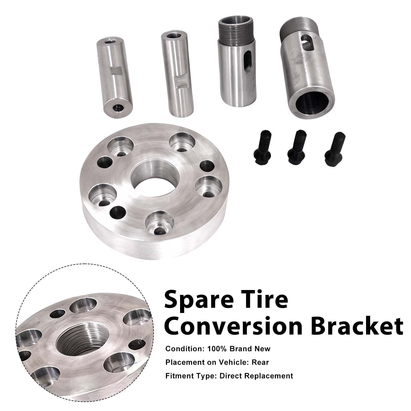 Staffa di conversione per ruota di scorta con montaggio ribaltabile per Mercedes Benz W464  W465 2019+