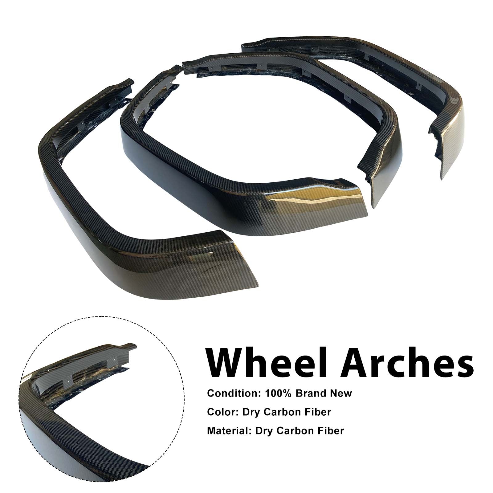 Dry Carbon Front Rear Wheel Arches Pour Mercedes Benz W464 W465 2019-2026