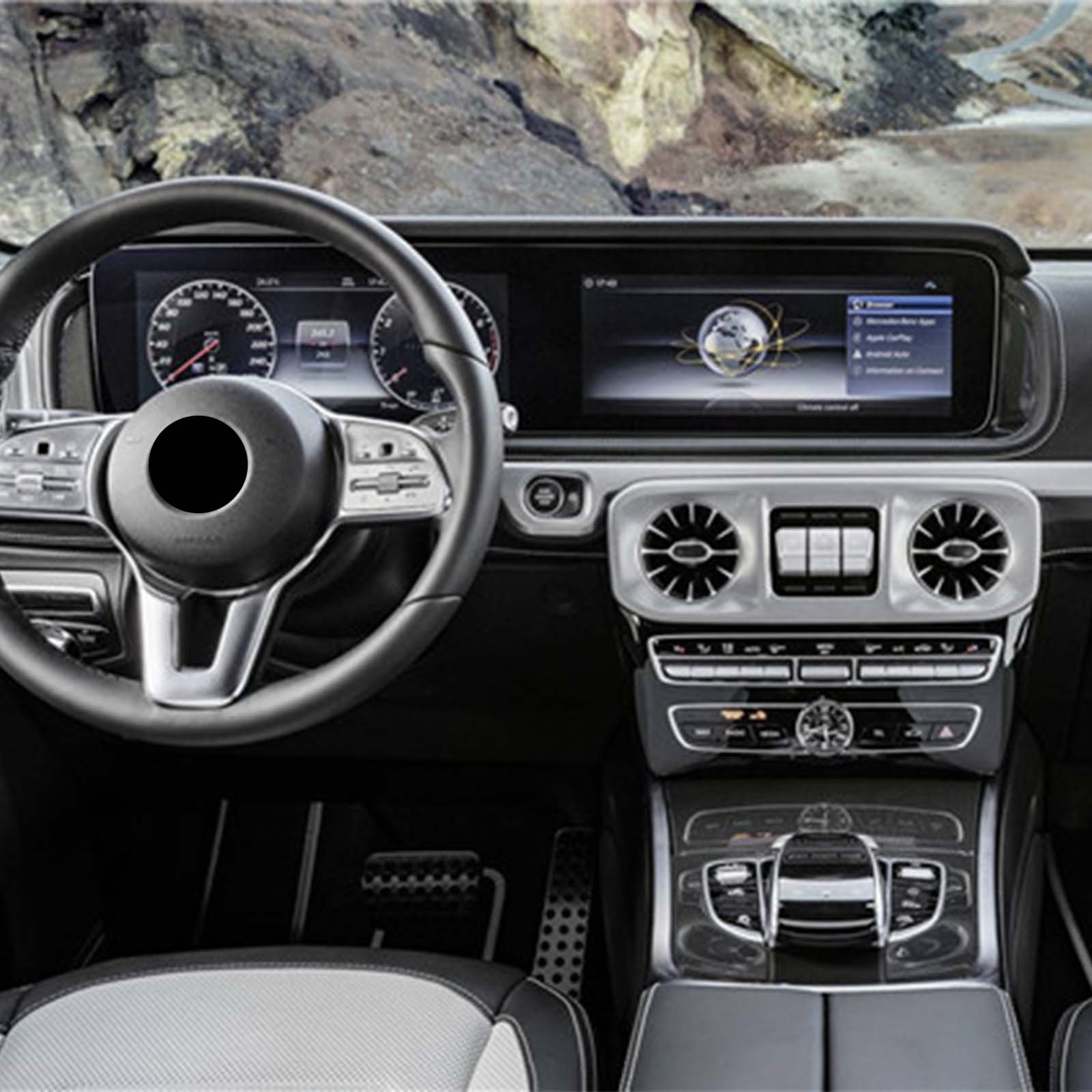 Dry Carbon Interior Dashboard Trim Pour Benz G-Class W463A W464 2019-2023