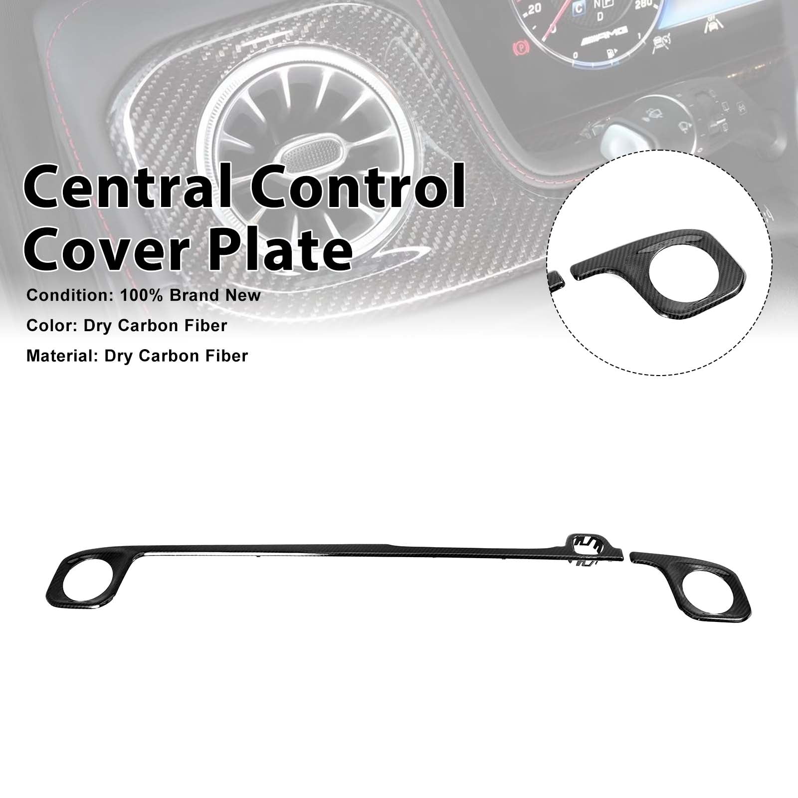 Carbon Fiber Central Control Cover Pour Mercedes G-Class W465 W464 2019-2026
