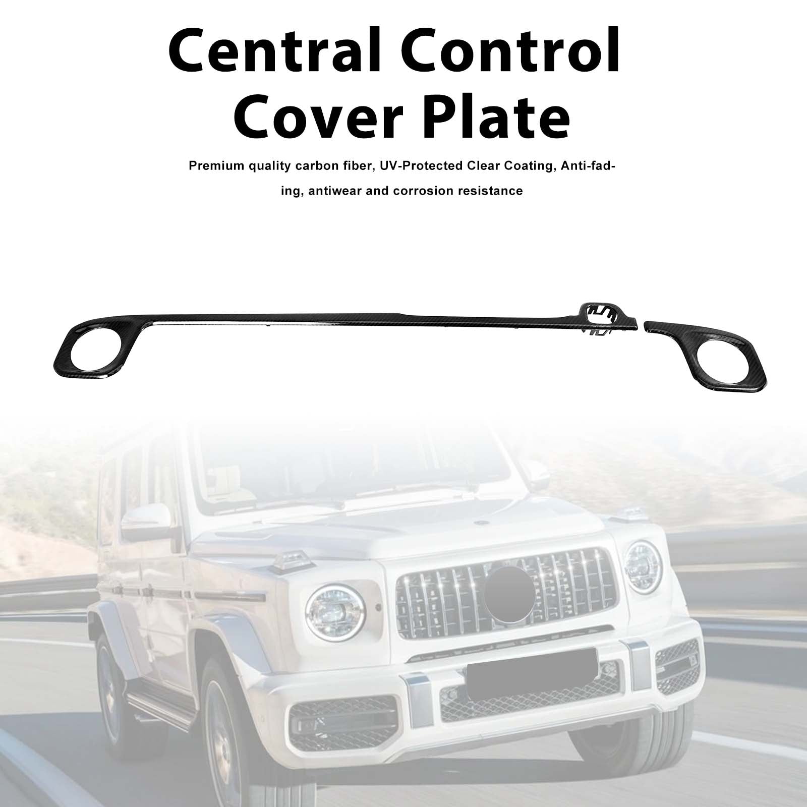 Carbon Fiber Central Control Cover Pour Mercedes G-Class W465 W464 2019-2026