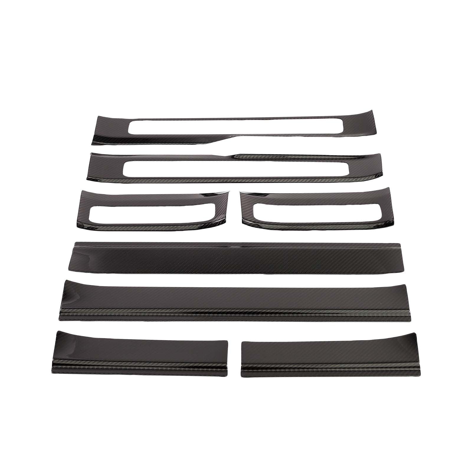 Carbon Fiber Outer Door Sill Plate Cover Trim Pour Benz W464 G500 2019-2023