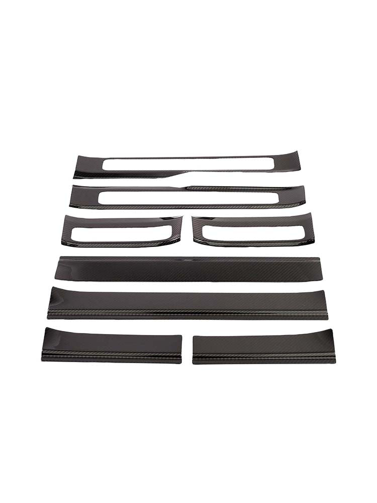 Carbon Fiber Outer Door Sill Plate Cover Trim Pour Benz W464 G500 2019-2023