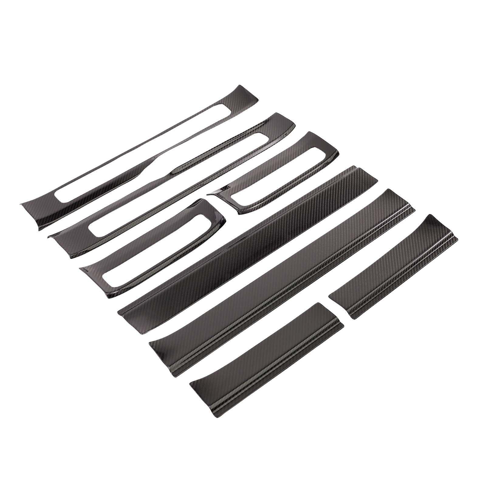 Carbon Fiber Outer Door Sill Plate Cover Trim Pour Benz W464 G500 2019-2023