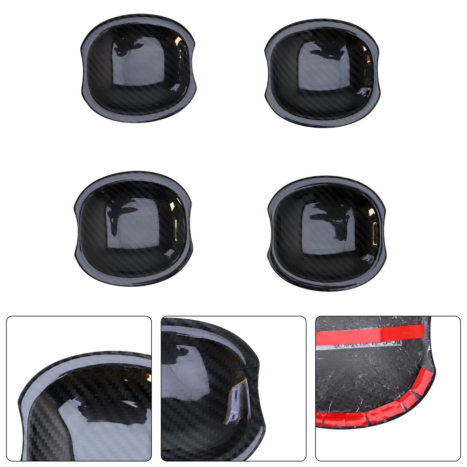 Carbon Fiber Exterior Door Handle Bowl Cover Pour Mercedes Benz W464 2019-2023