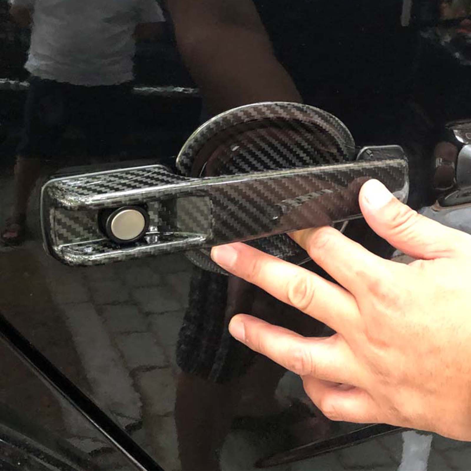 Carbon Fiber Exterior Door Handle Bowl Cover Pour Mercedes Benz W464 2019-2023