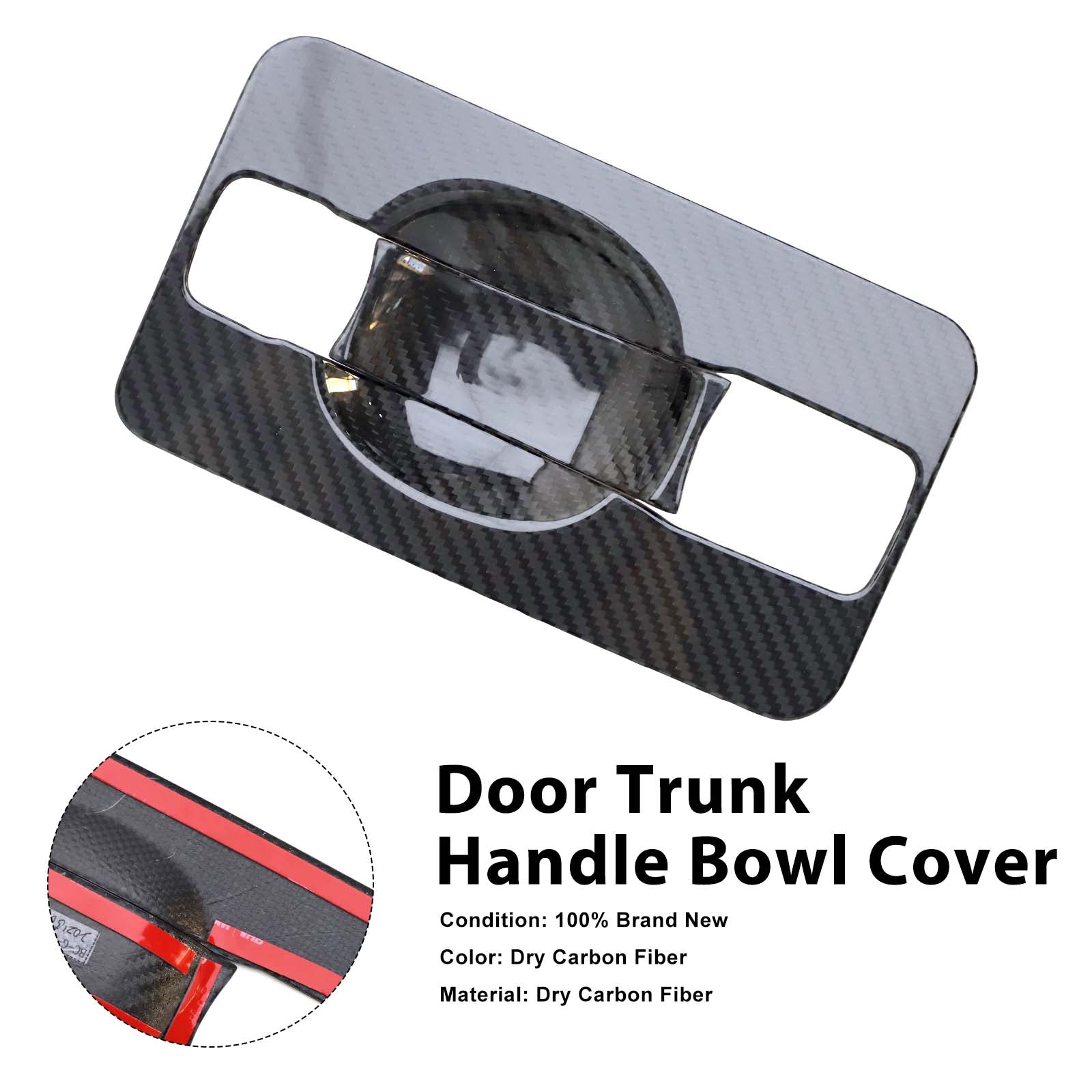 Carbon Fiber Door Trunk Handle Bowl Cover Pour Mercedes G-Class W464 2019-2023
