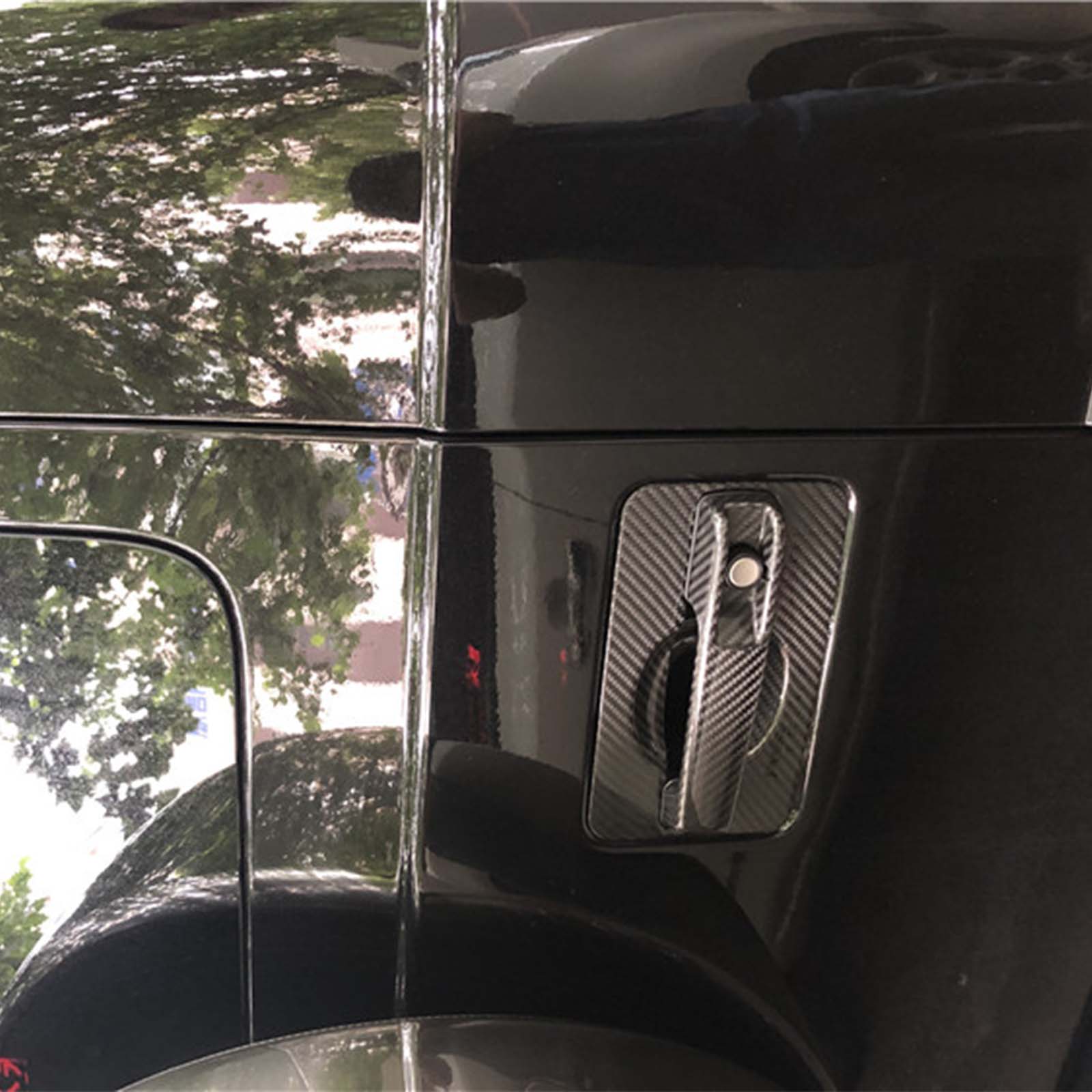 Carbon Fiber Door Trunk Handle Bowl Cover Pour Mercedes G-Class W464 2019-2023