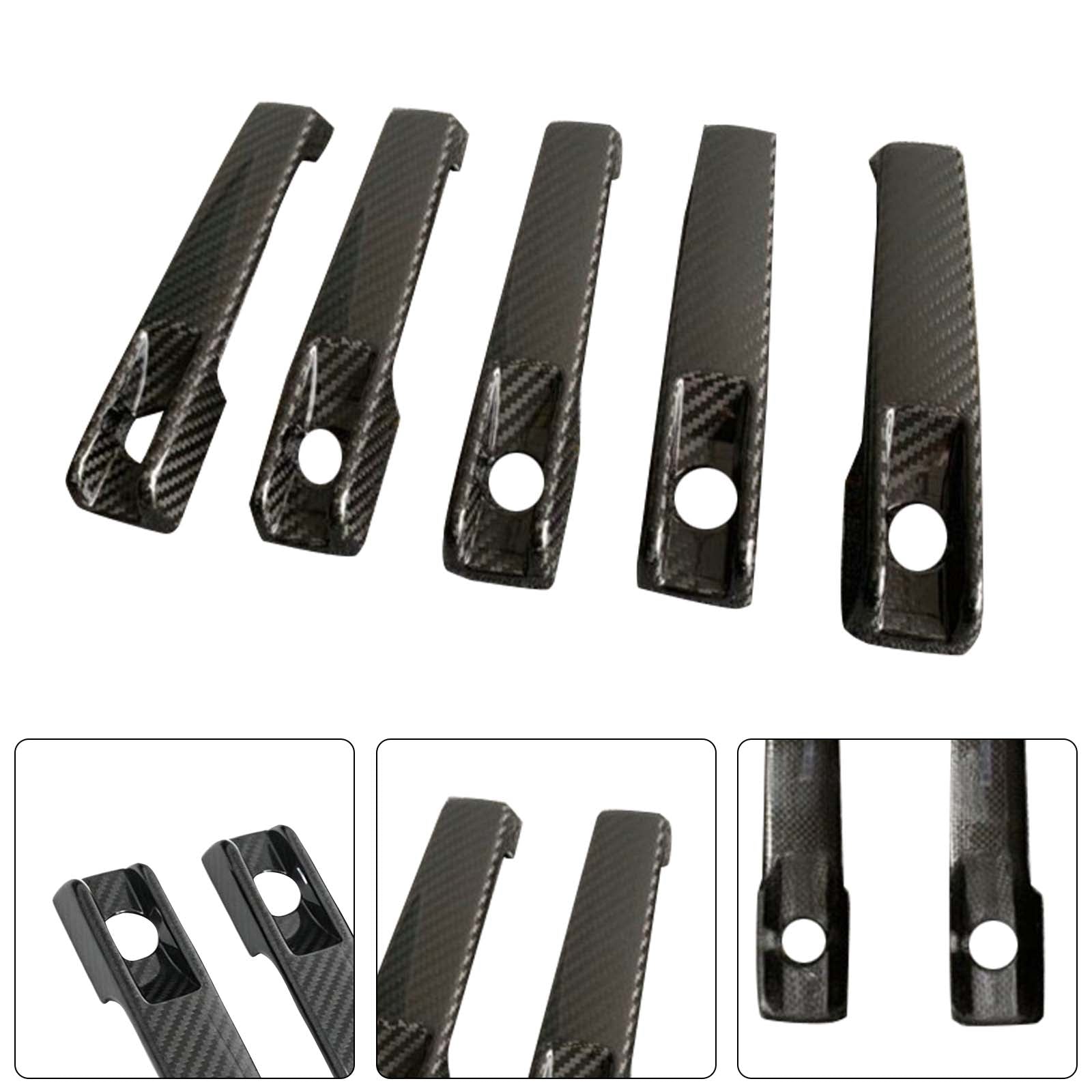 5PCS Dry Carbon Door Handle Cover Trim Pour Benz G Class W463A W464 2019-2023
