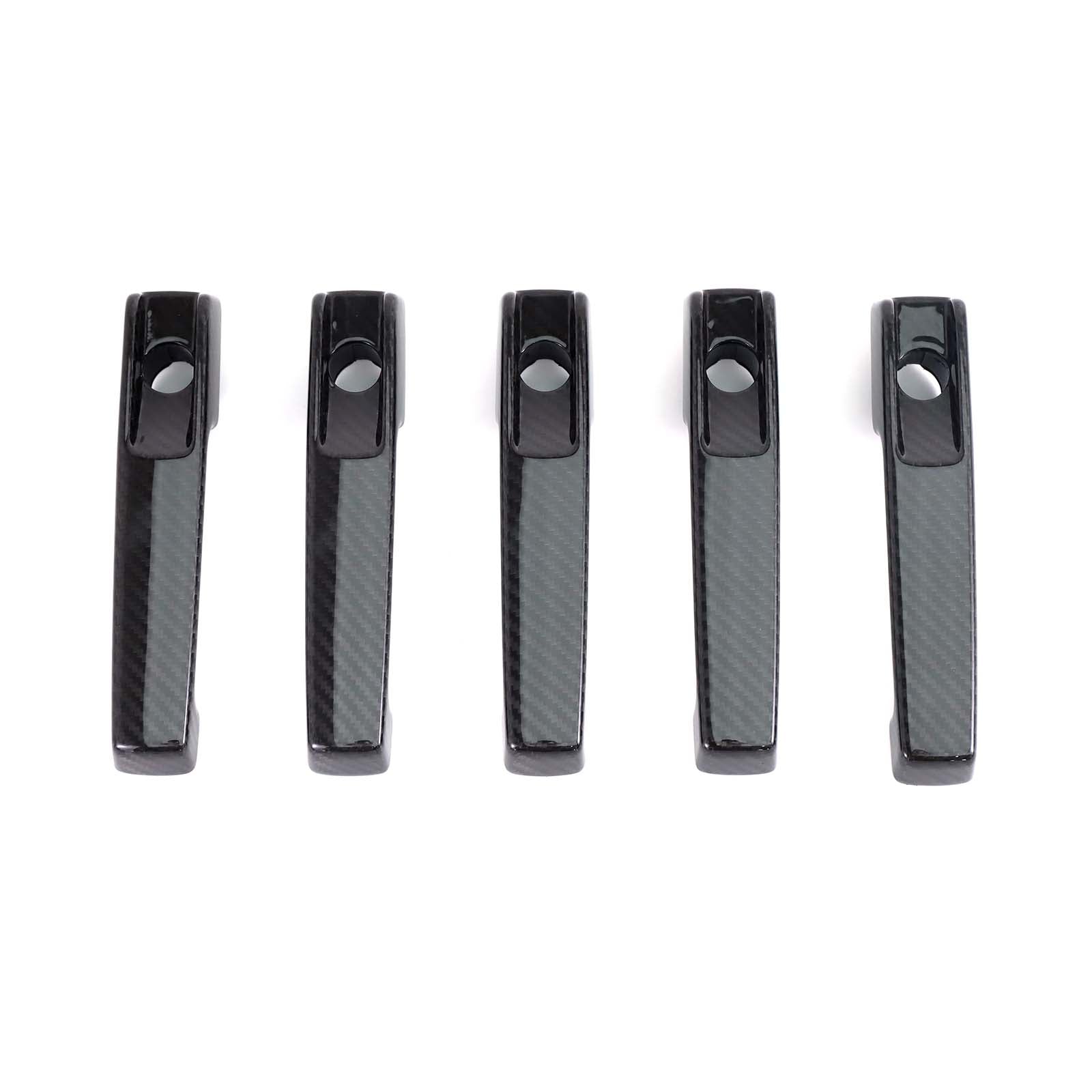 5PCS Carbon Fiber Door Handle Cover Trim Pour Benz G Class W463A W464 2019-2023