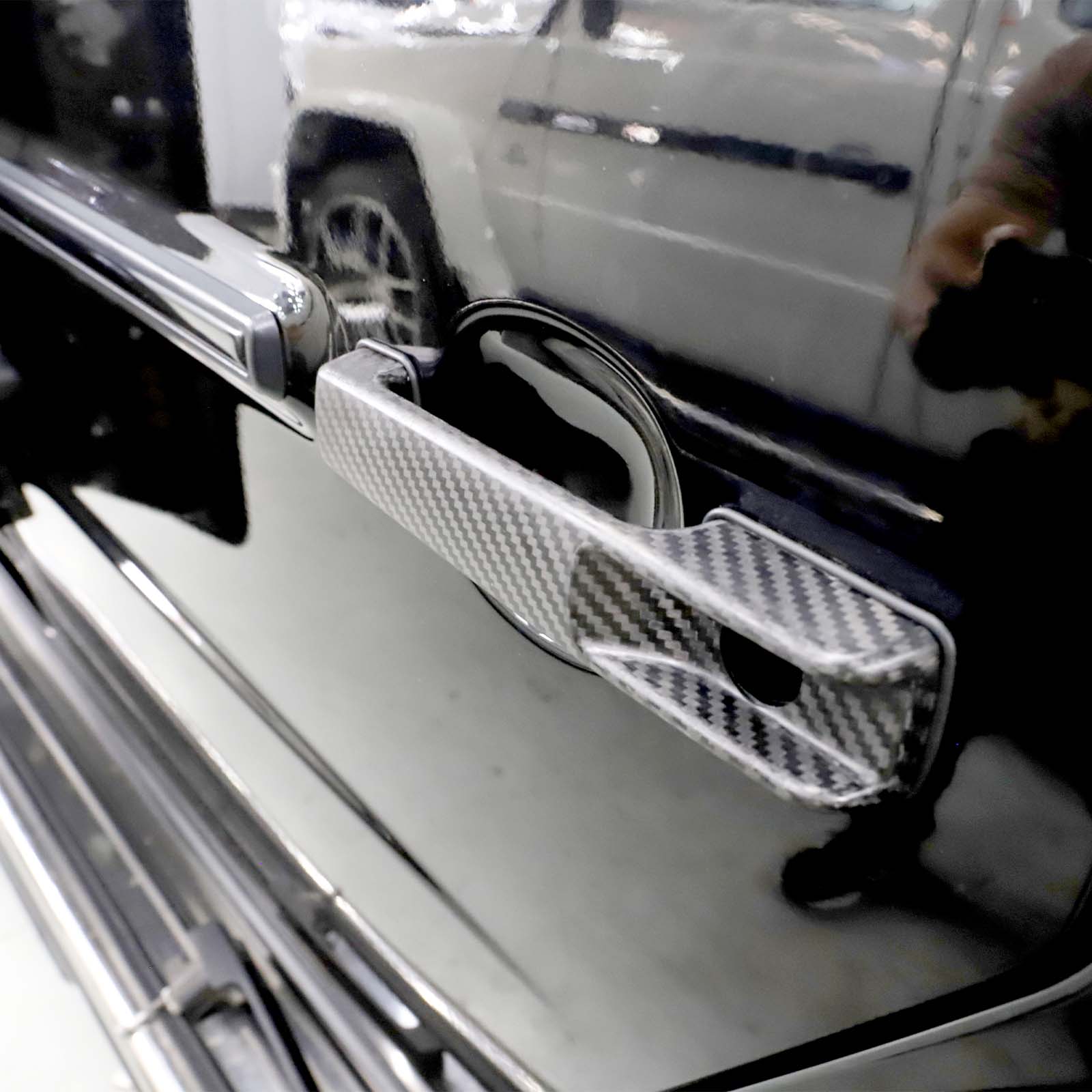 5PCS Carbon Fiber Door Handle Cover Trim Pour Benz G Class W463A W464 2019-2023