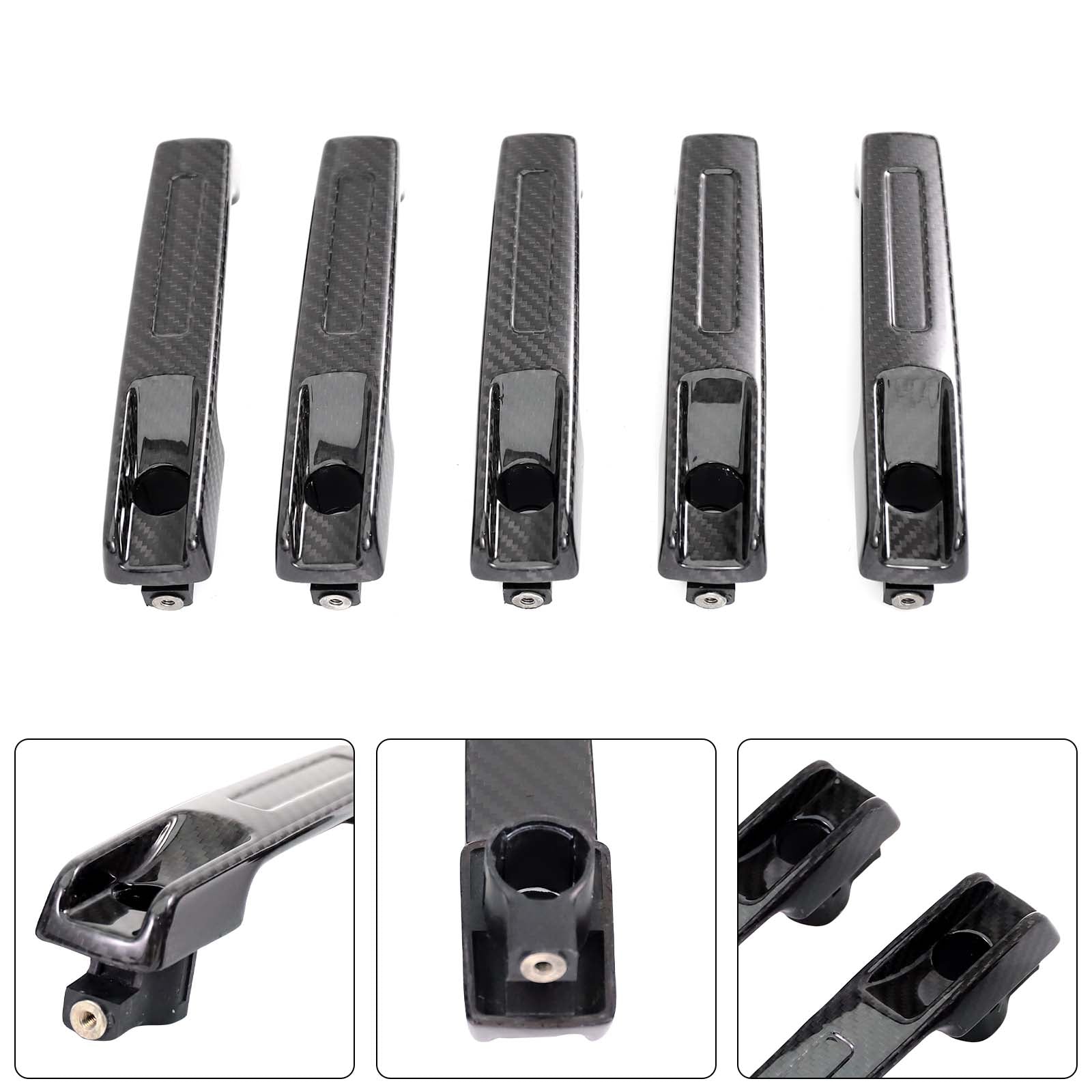 5PCS Carbon Fiber Door Handle Cover Trim Pour Mercedes G Class W464 2019-2023