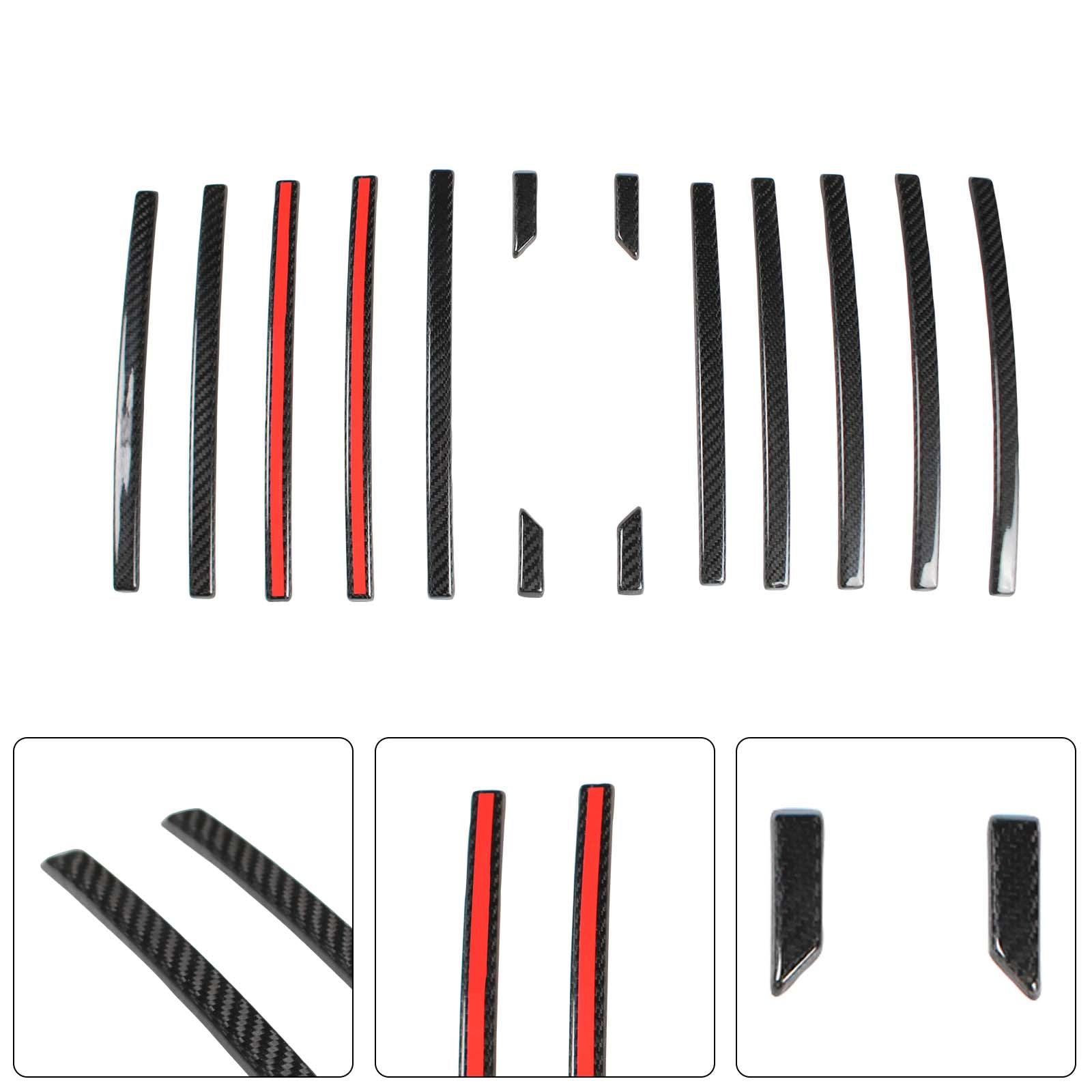 Carbon Fiber Front Grille Trim Cover Pour Mercedes G Class W464 G63 2019-2023