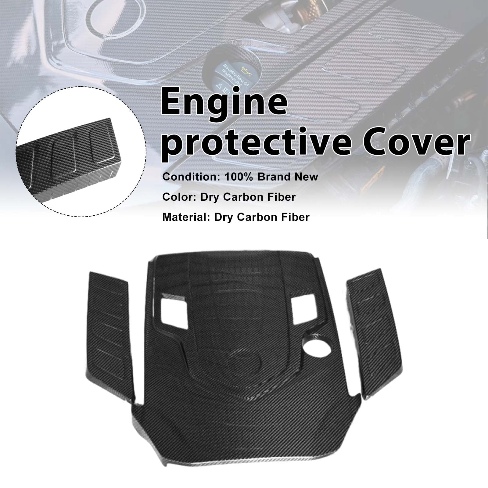 Dry Carbon Fiber Engine Cover Wind-Box Plate Pour G Class W463A W464 2019-2023