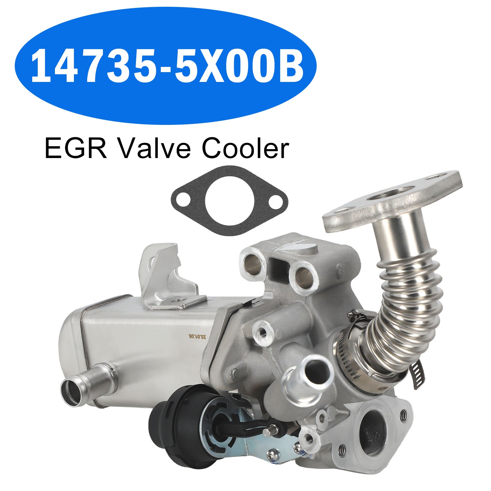 Refroidisseur vanne EGR pour Nissan R51 2.5 dCi 4WD 2010-2012 14735-5X00B
