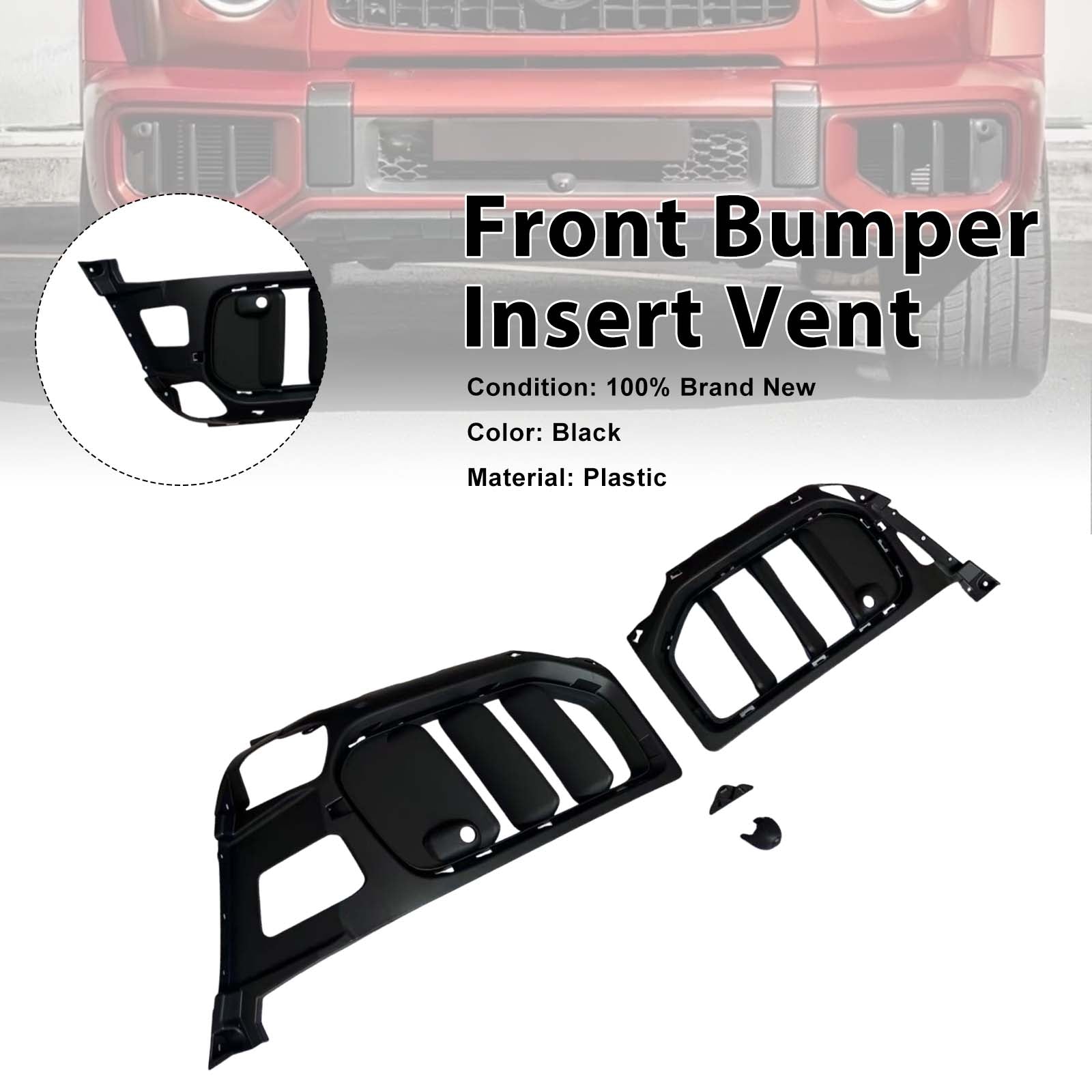 W465 Style Front Bumper Insert Vents Pour Mercedes Benz W464 G63 2019-2023