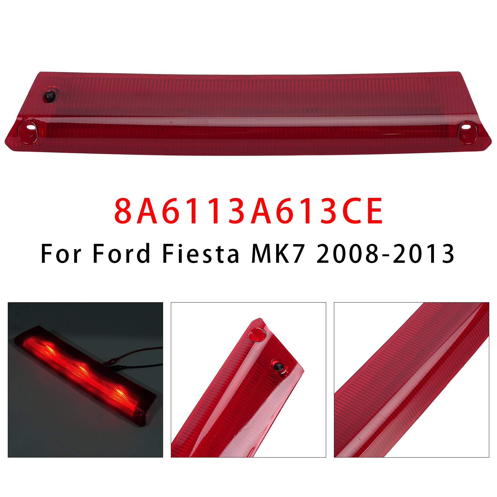 Feu Stop 3e Haut Niveau Arrière 8A6113A613CE Pour Ford Fiesta MK7 Focus MK3