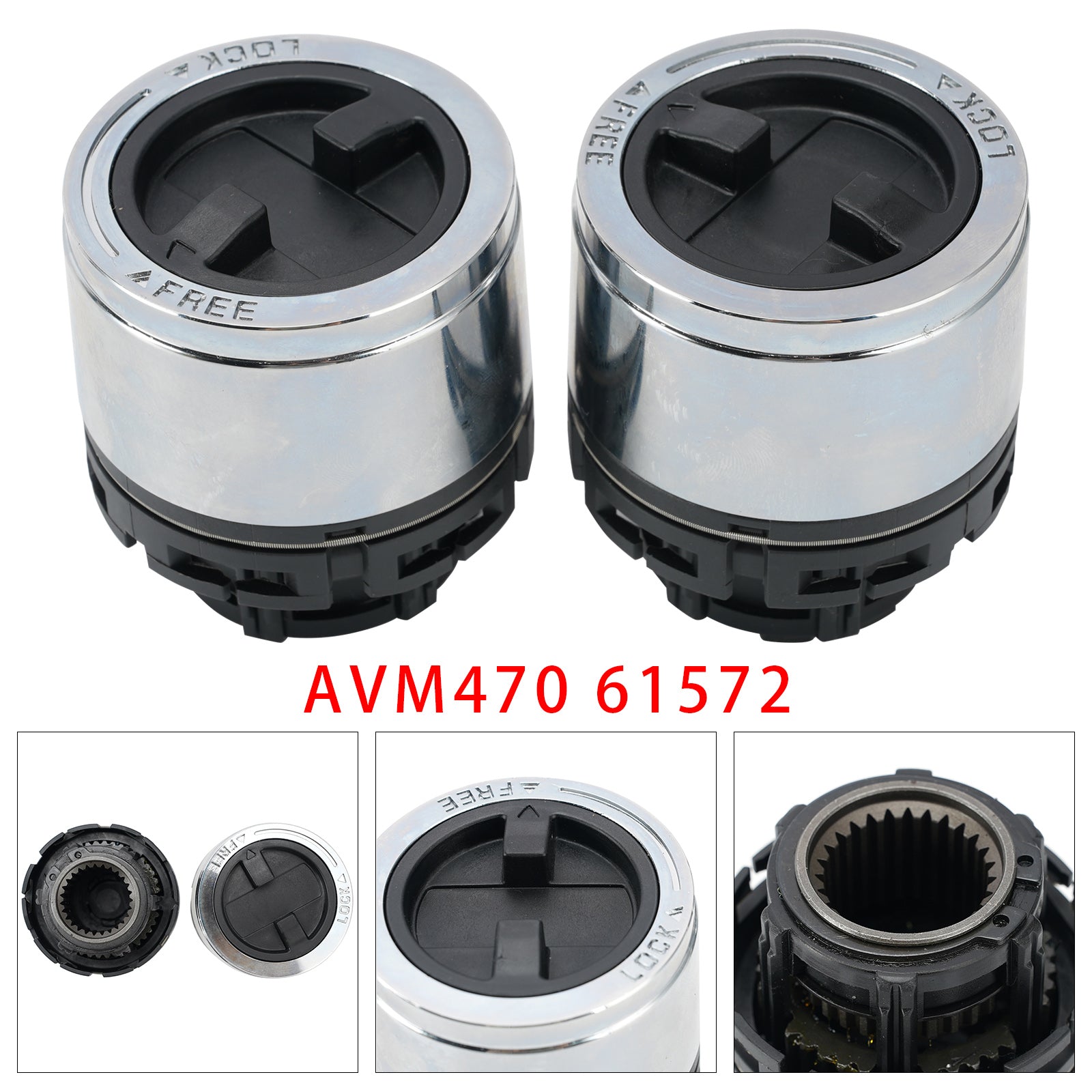 2PCS Moyeux à Verrouillage 27 Canines Pour Ford Ranger 1998-2000 Montage Interne