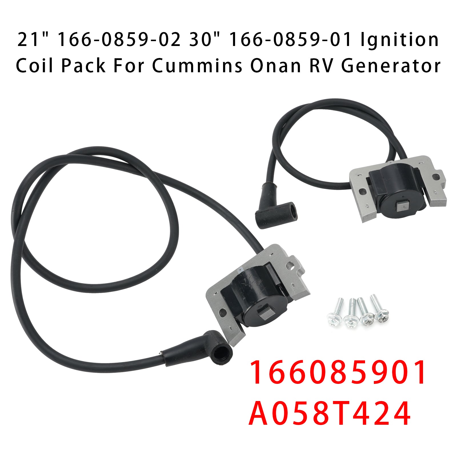 21" 166-0859-02 30" 166-0859-01 Kit de Bobines d'Allumage Pour Générateur