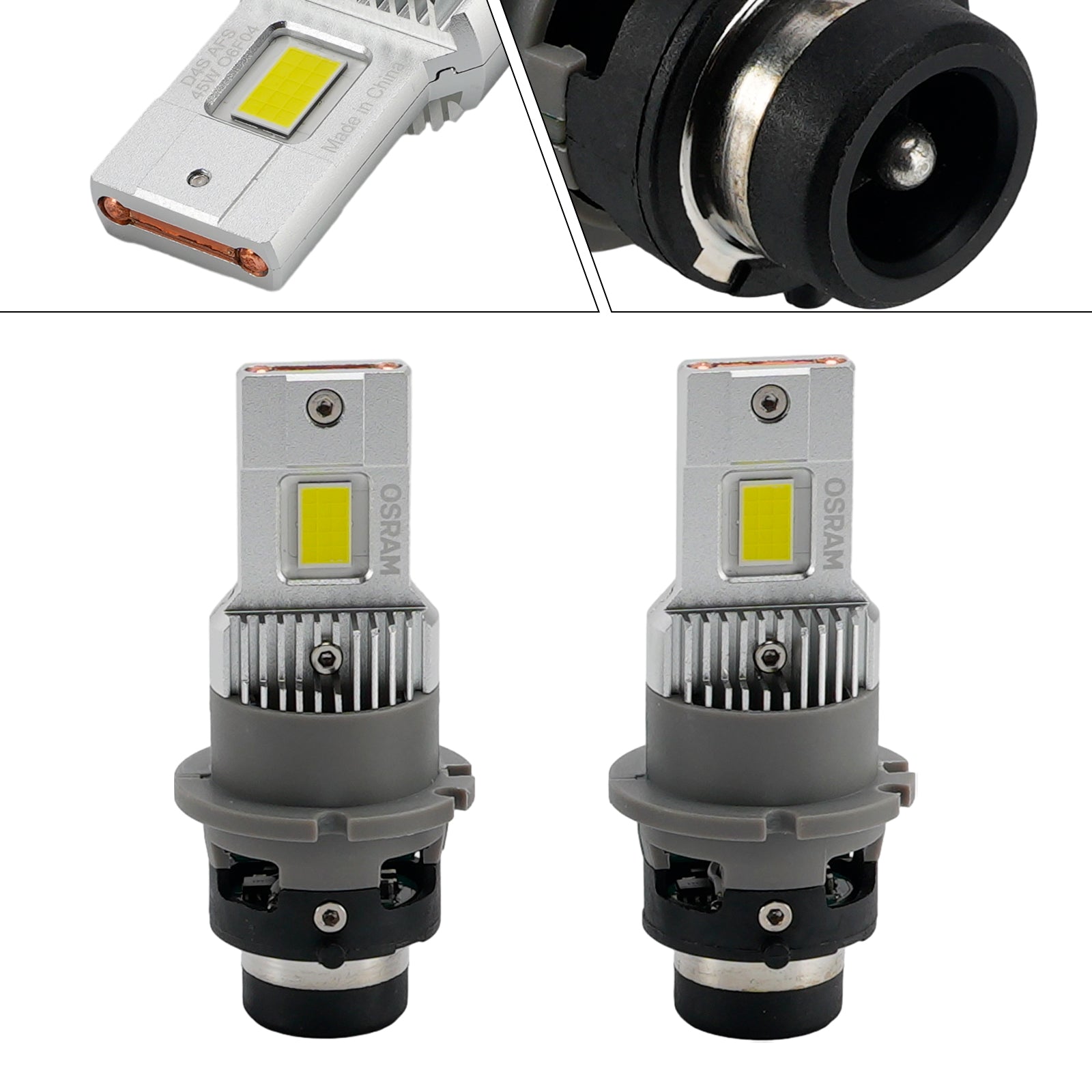 Kit Ampoule LED Phare Feu Route Croisement D4S 42V 45W 6000K Pour OSRAM 166440CW