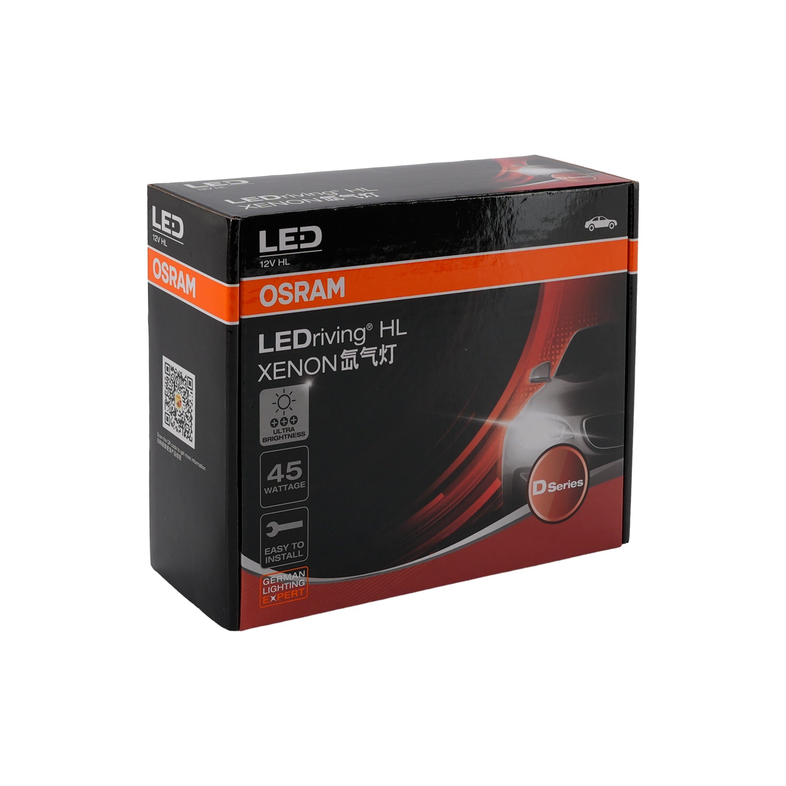 Kit Ampoule LED Phare Feu Route Croisement D5S 12V 45W 6000K Pour OSRAM 166540CW