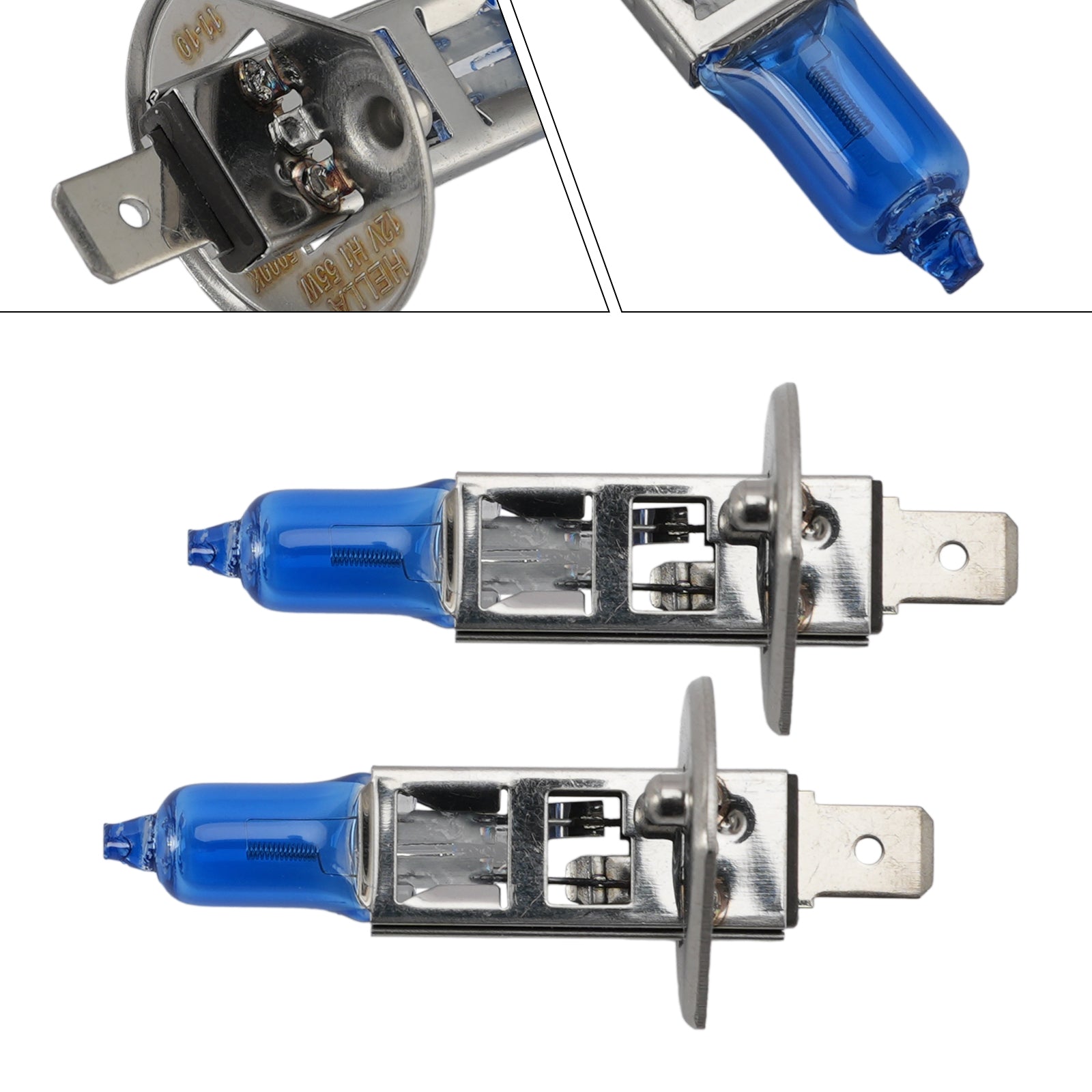 Ampoule Phare Halogène Améliorée Auto H1 12V 55W Pour HELLA 8GH 002 089-412