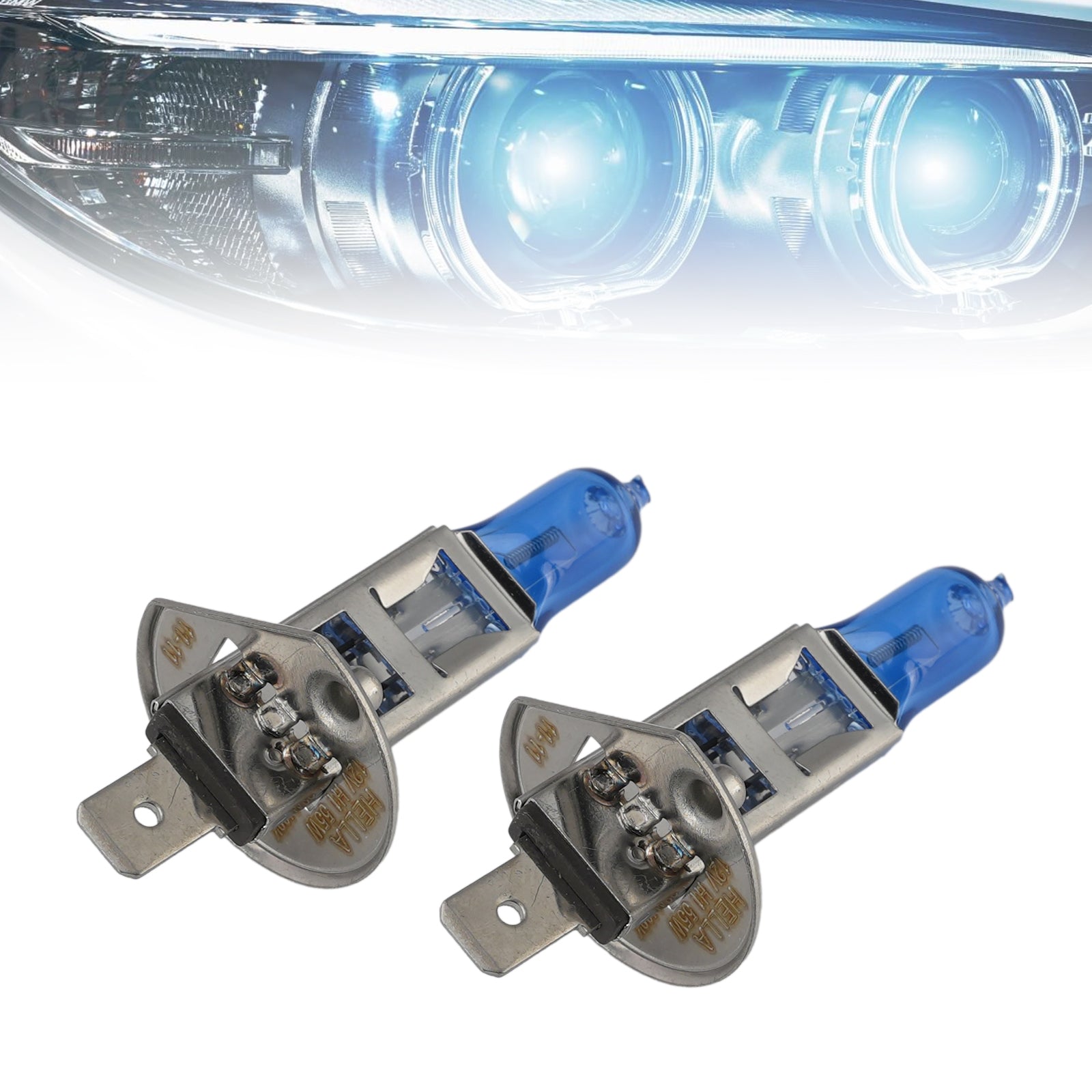 Ampoule Phare Halogène Améliorée Auto H1 12V 55W Pour HELLA 8GH 002 089-432