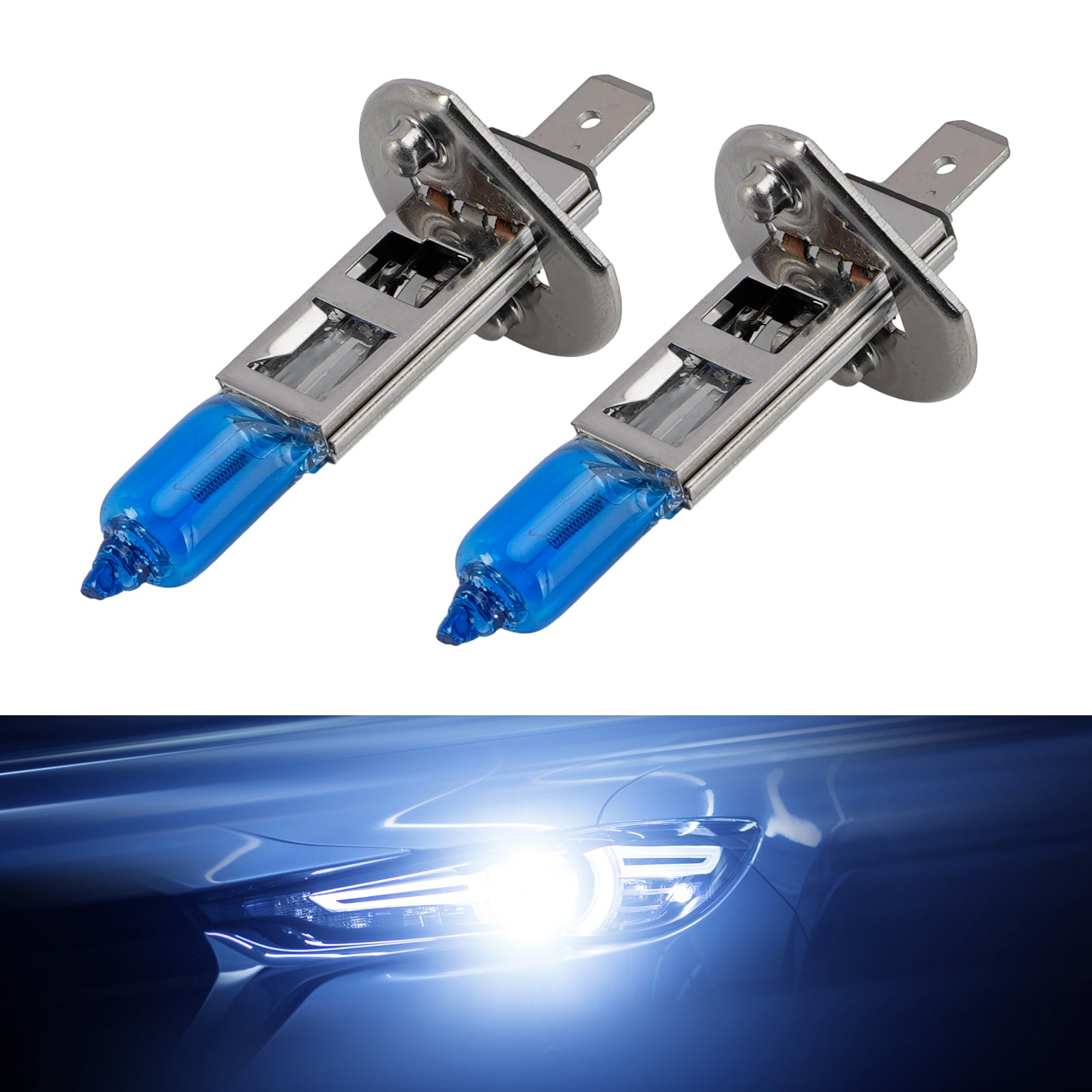 Ampoule Phare Halogène Améliorée Auto H1 12V 55W Pour HELLA 8GH 002 089-412
