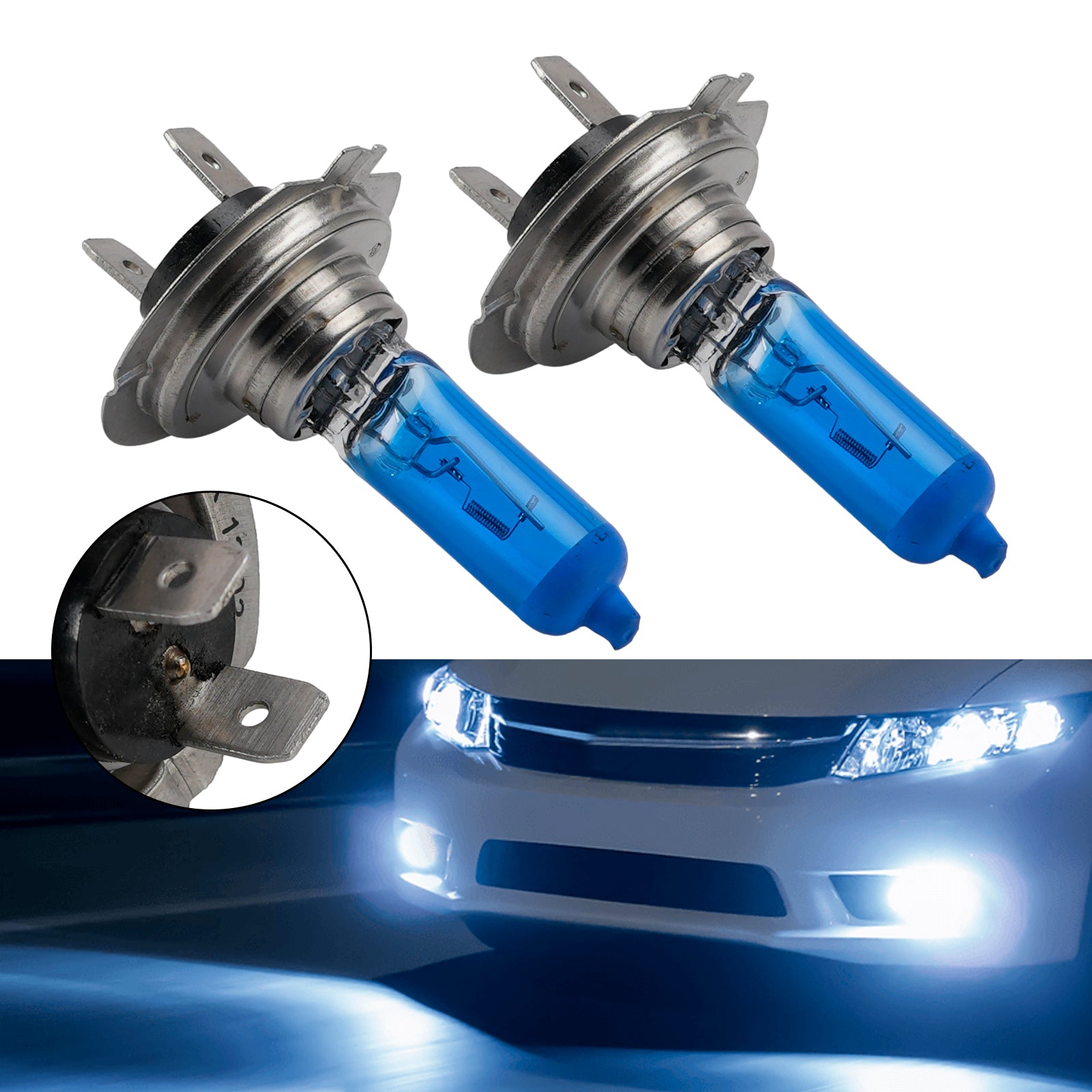 Ampoule Phare Halogène Améliorée Auto H7 12V 55W Pour HELLA 8GH 007 157-102