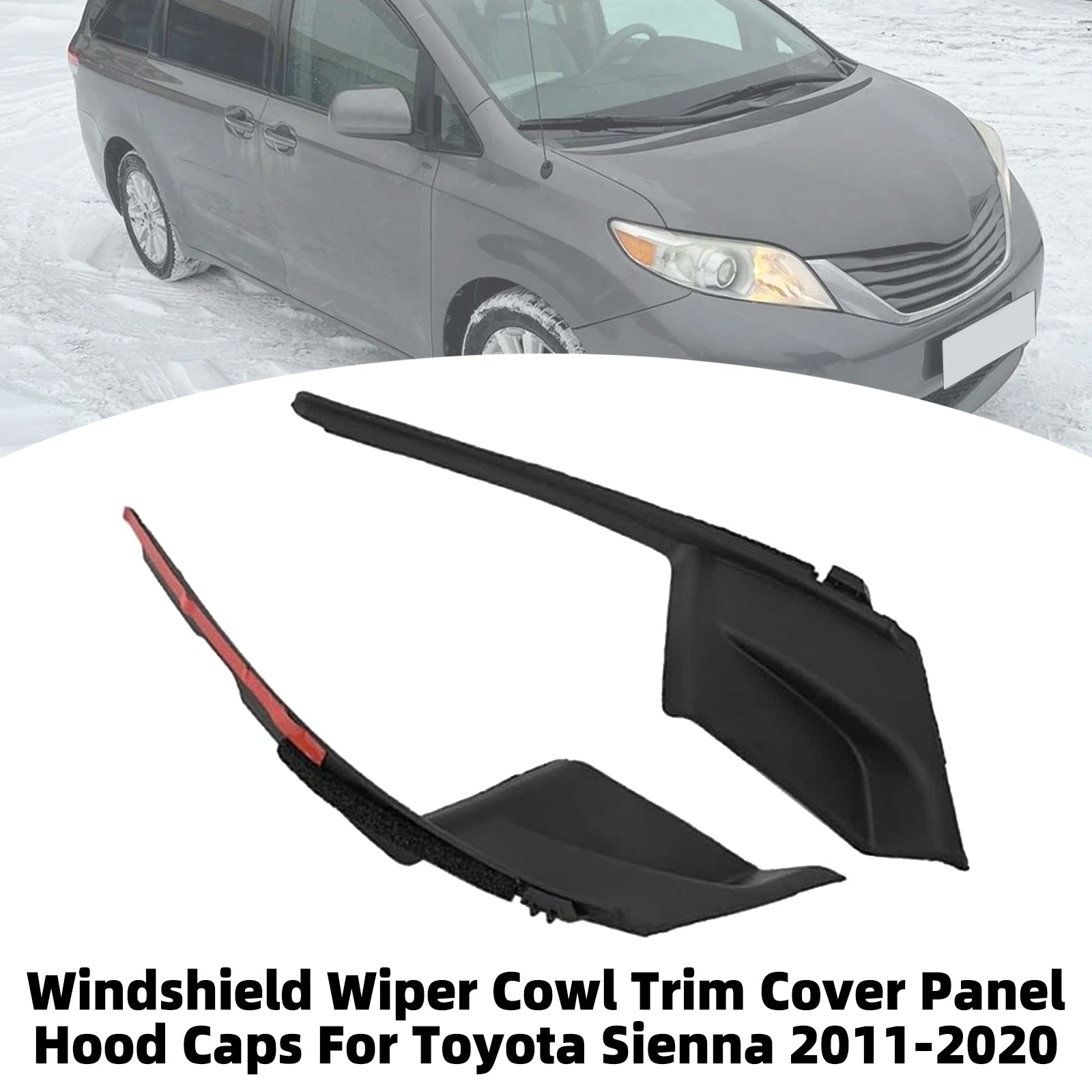 Panneau Déflecteur Pare-Brise Cache Capot Pour Toyota Sienna 2011-2020