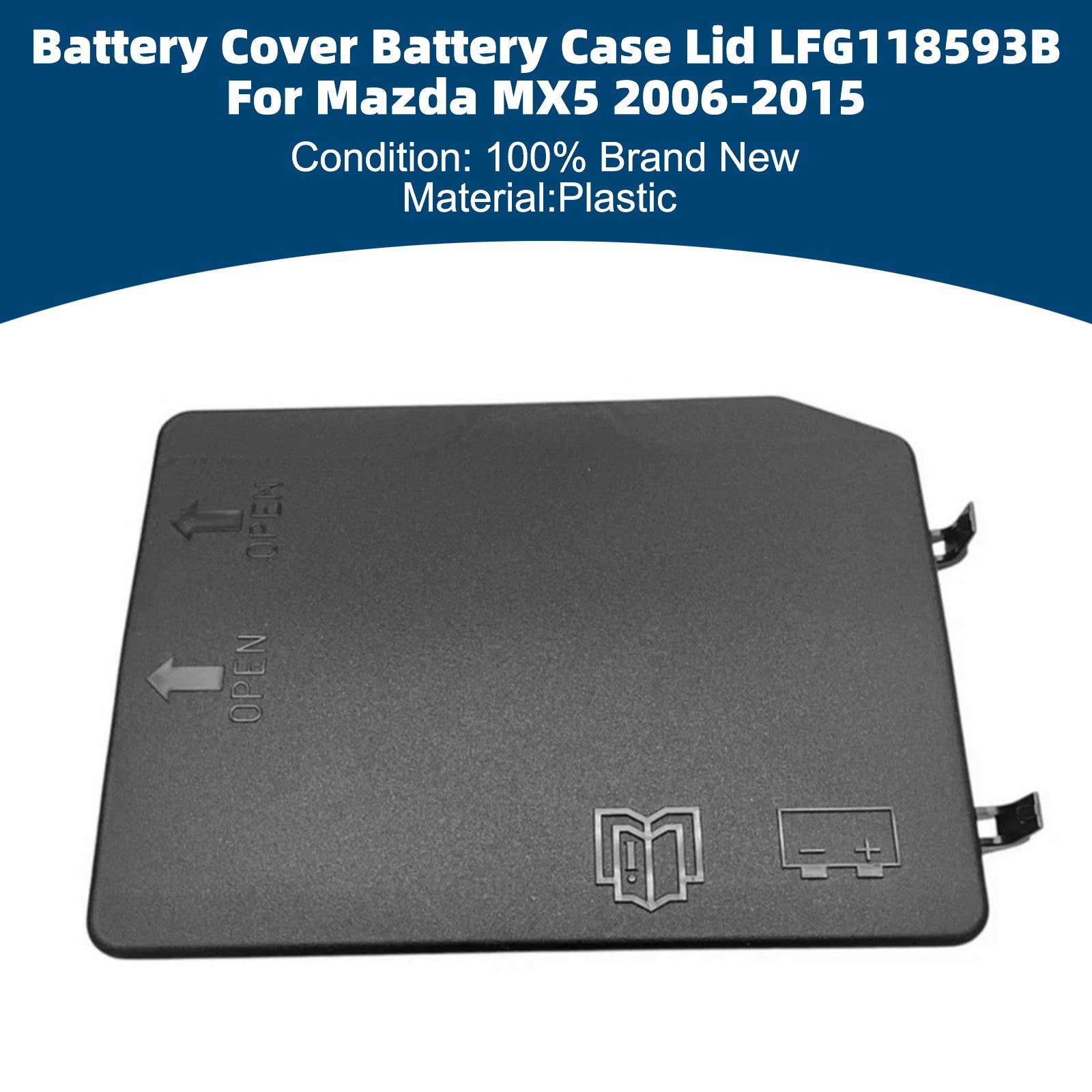 Cache Batterie Couvercle Boîtier Batterie LFG118593B Pour Mazda MX5 2006-2015