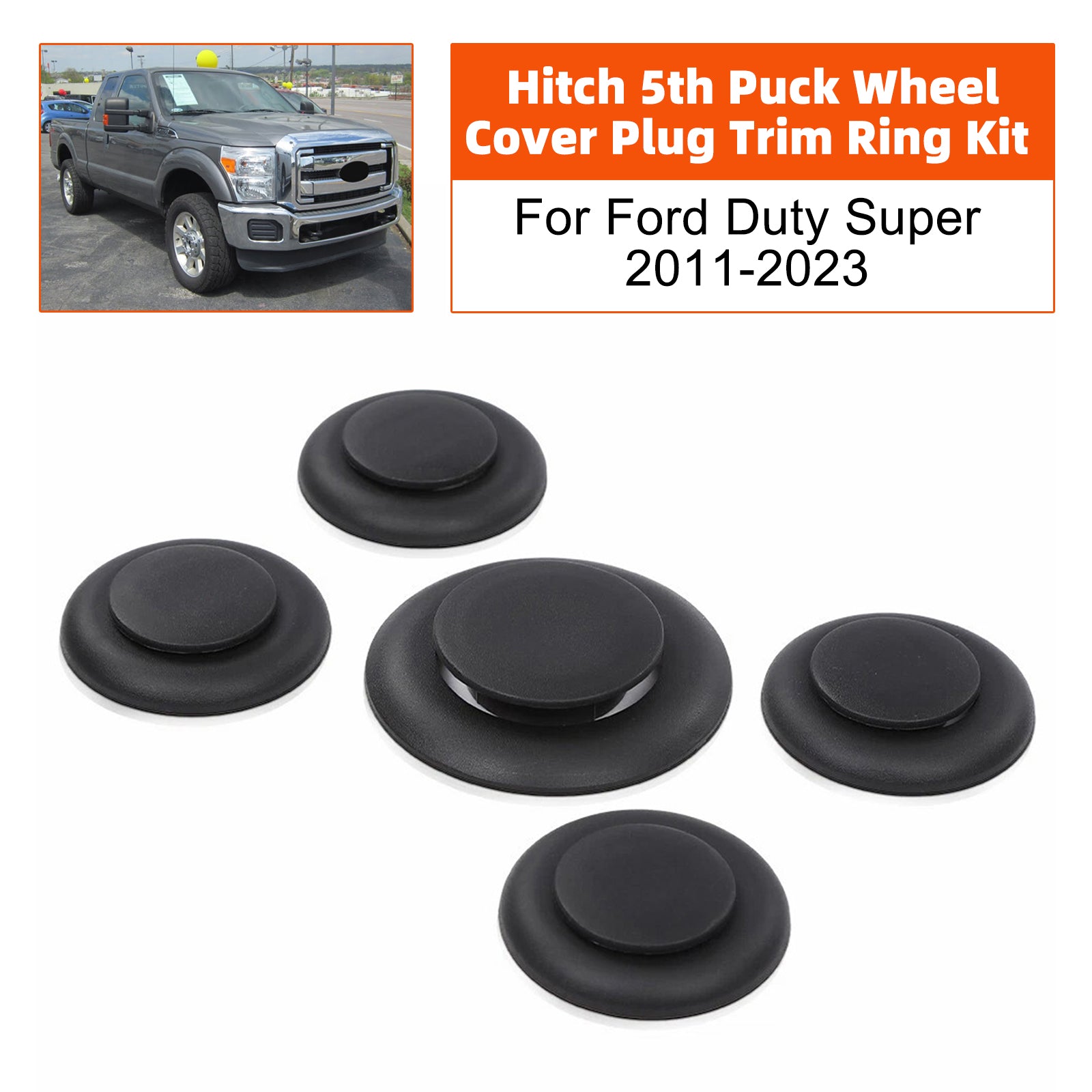 Kit Cache Prise Roue Hitch 5ème Anneau Pour Ford F-Series Super Duty 2011-2023
