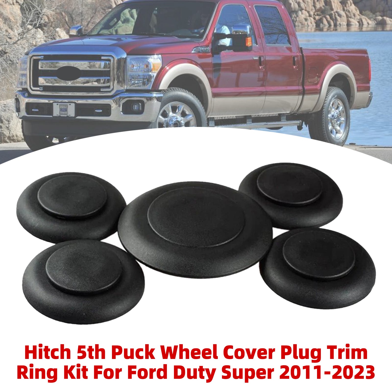 Kit Cache Prise Roue Hitch 5ème Anneau Pour Ford F-Series Super Duty 2011-2023