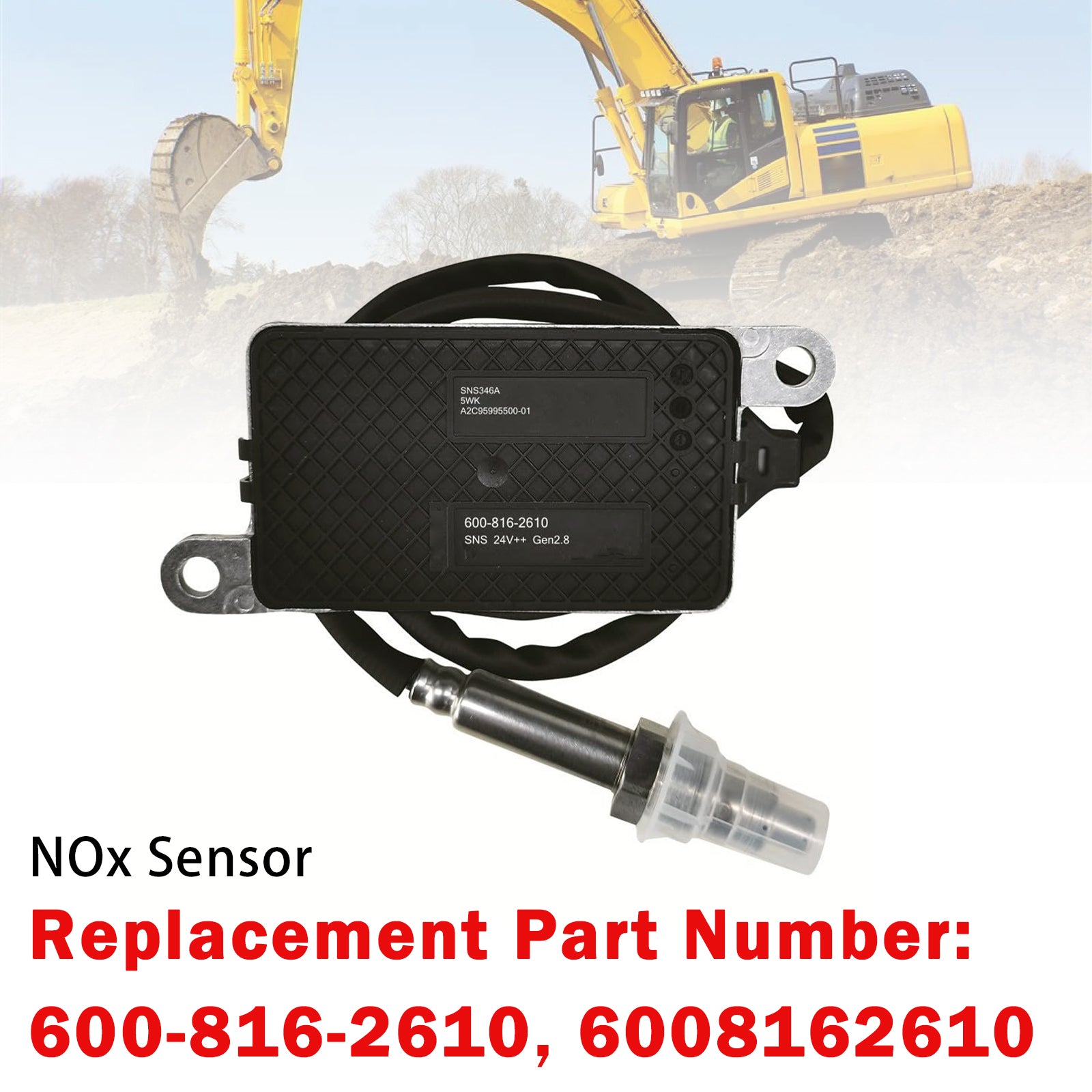 Capteur D'Oxyde D'Azote Nox 600-816-2610 Pour Komatsu PC360LC-11