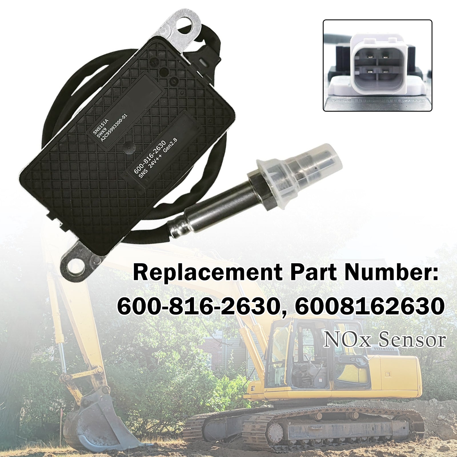 Capteur D'Oxyde D'Azote Nox 600-816-2630 6008162630 Pour Komatsu Pelle