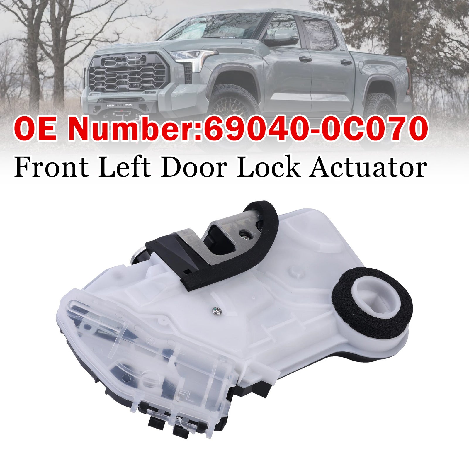 Actionneur Serrure Porte Avant Gauche 69040‑0C070 Pour Toyota Tundra 2022‑2024
