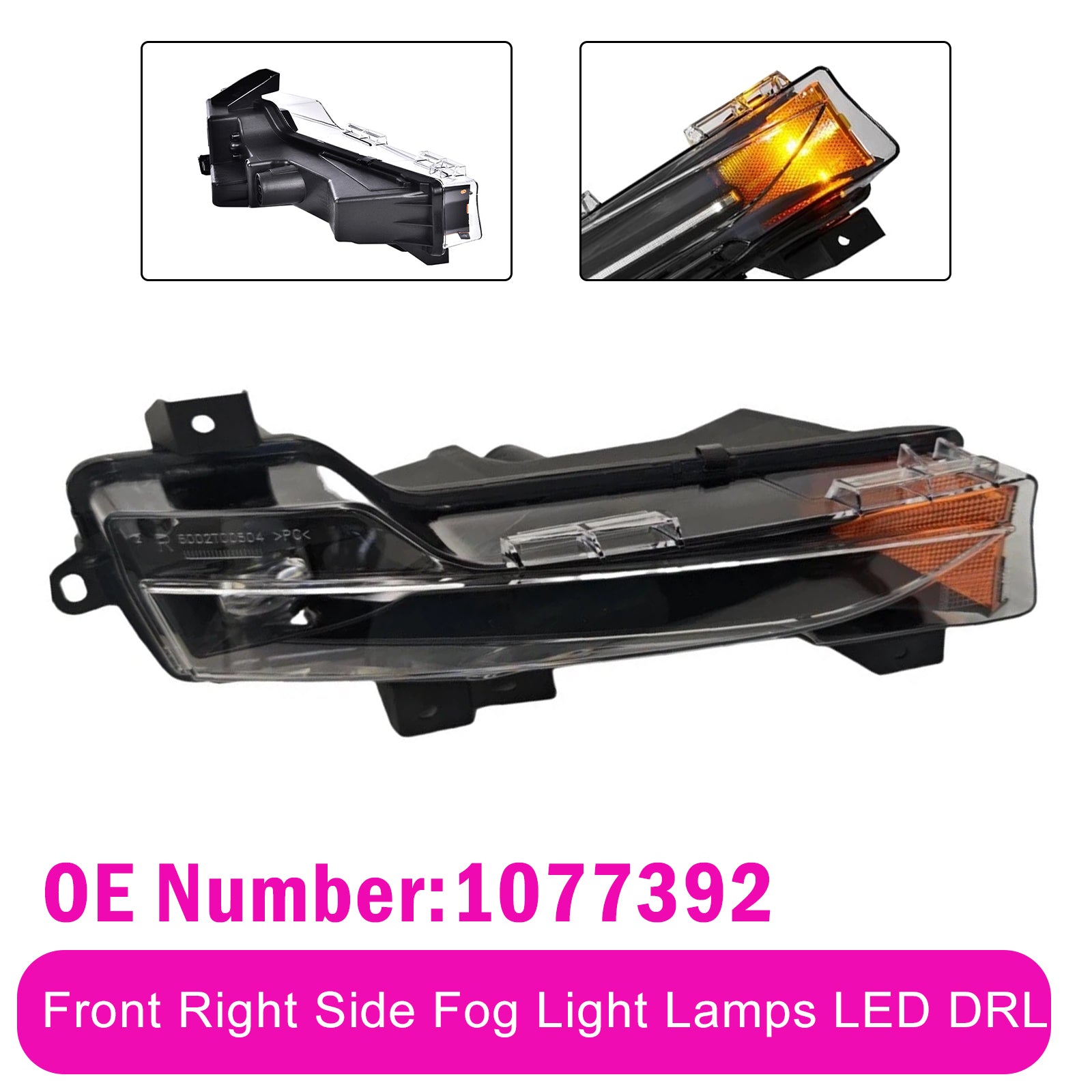 Phares Anti‑Brouillard Avant Droit DRL 1077392 Pour Tesla Model 3 2017‑2023