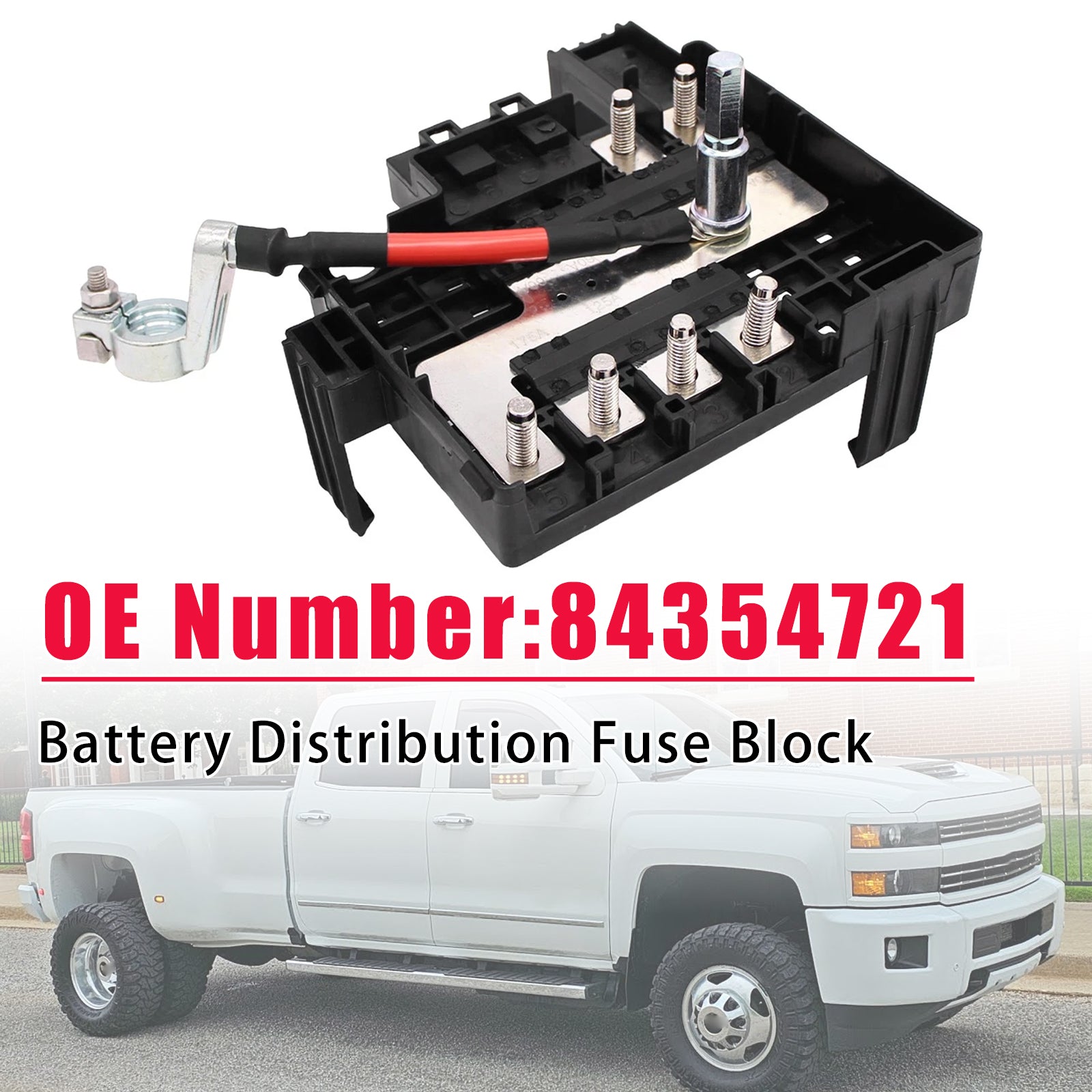 Bloc Fusible Distribution Batterie 84354721 Pour Chevy Silverado 2500 HD 2019