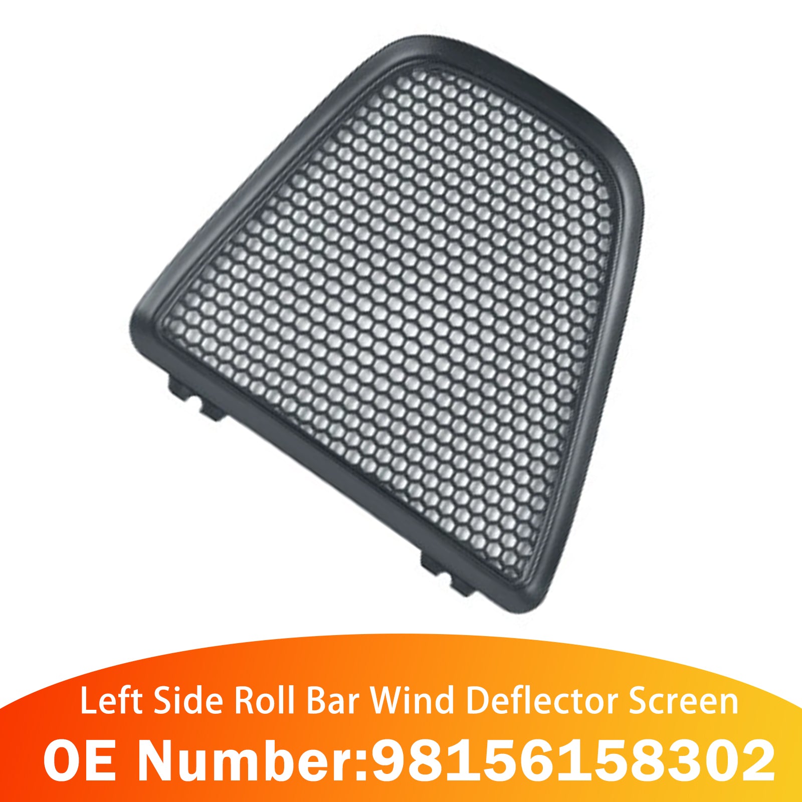Déflecteur vent arceau gauche 98156158302 Pour Porsche 982 2017‑2023