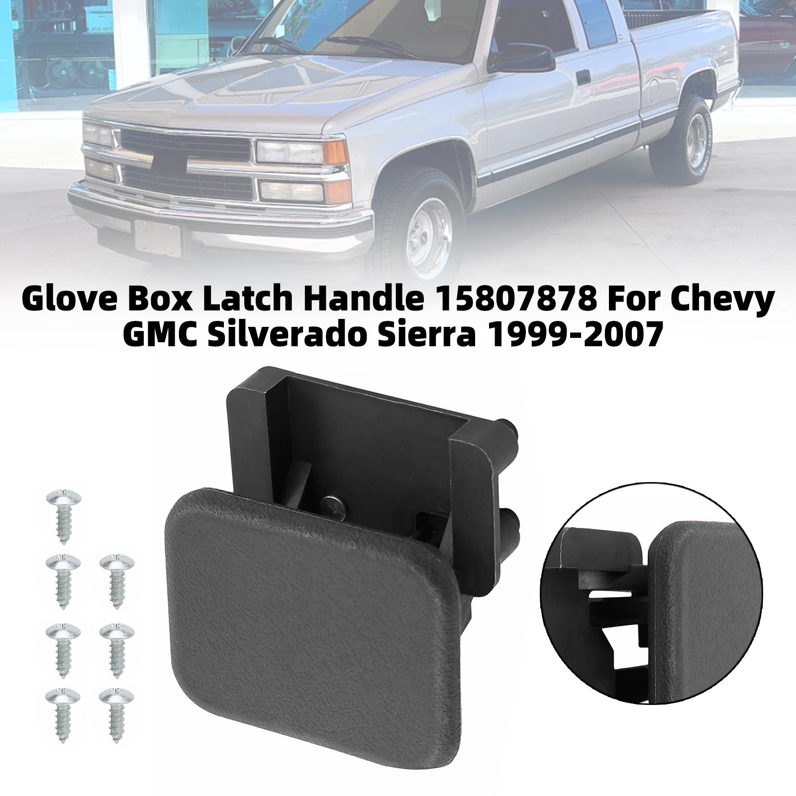 Poignée Verrouillage Boîte à Gants 15807878 Pour Chevy GMC Silverado Sierra