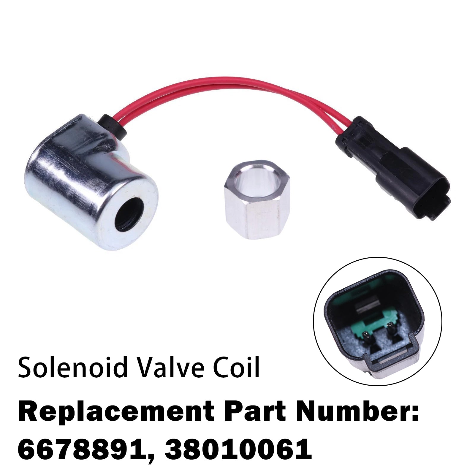 Bobine D'Électrovanne 6678891 38010061 Pour Bobcat S300 T140 T180 T190 T250 T320